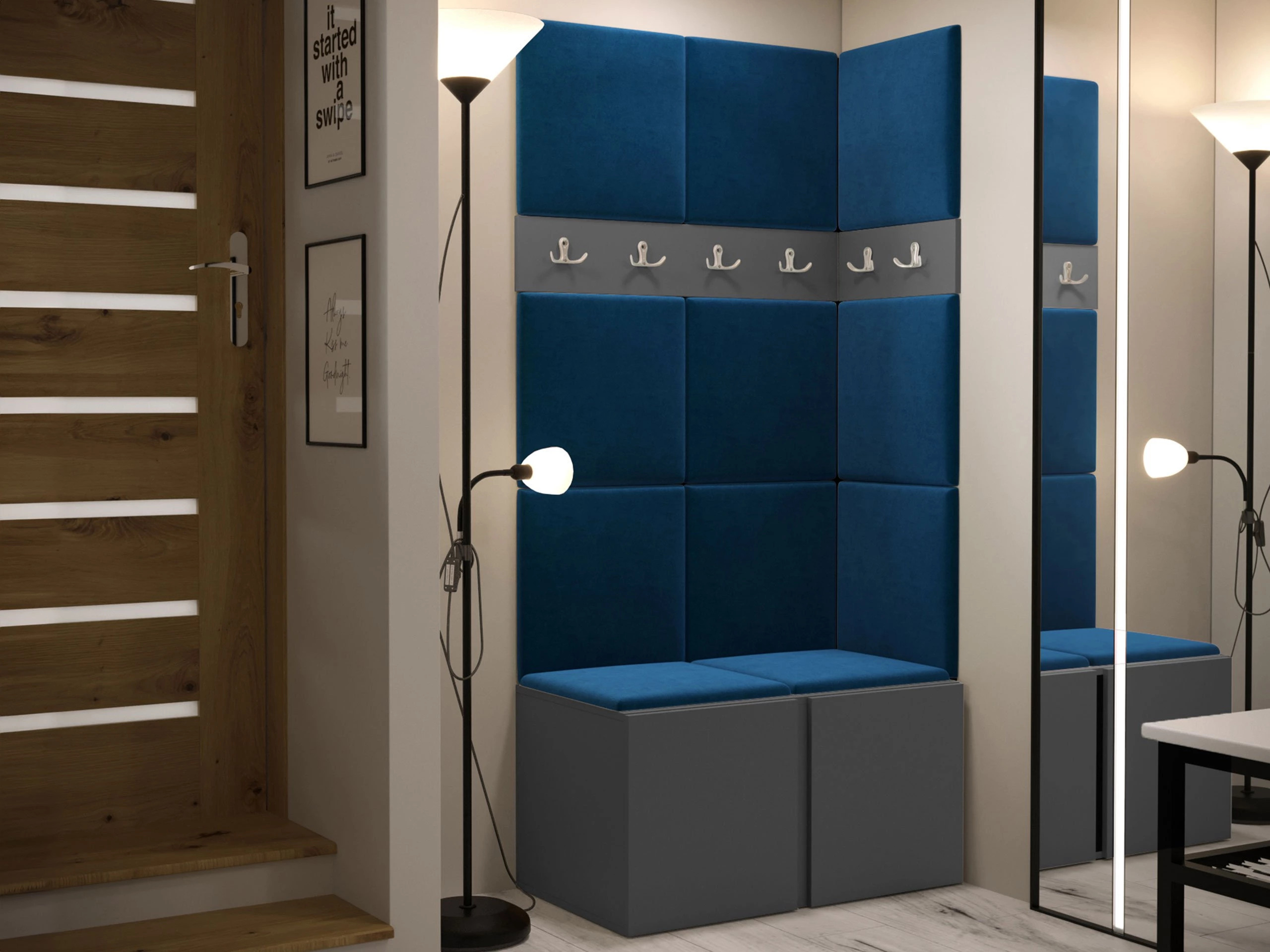 Set za hodnik Pinis I (Grafit)