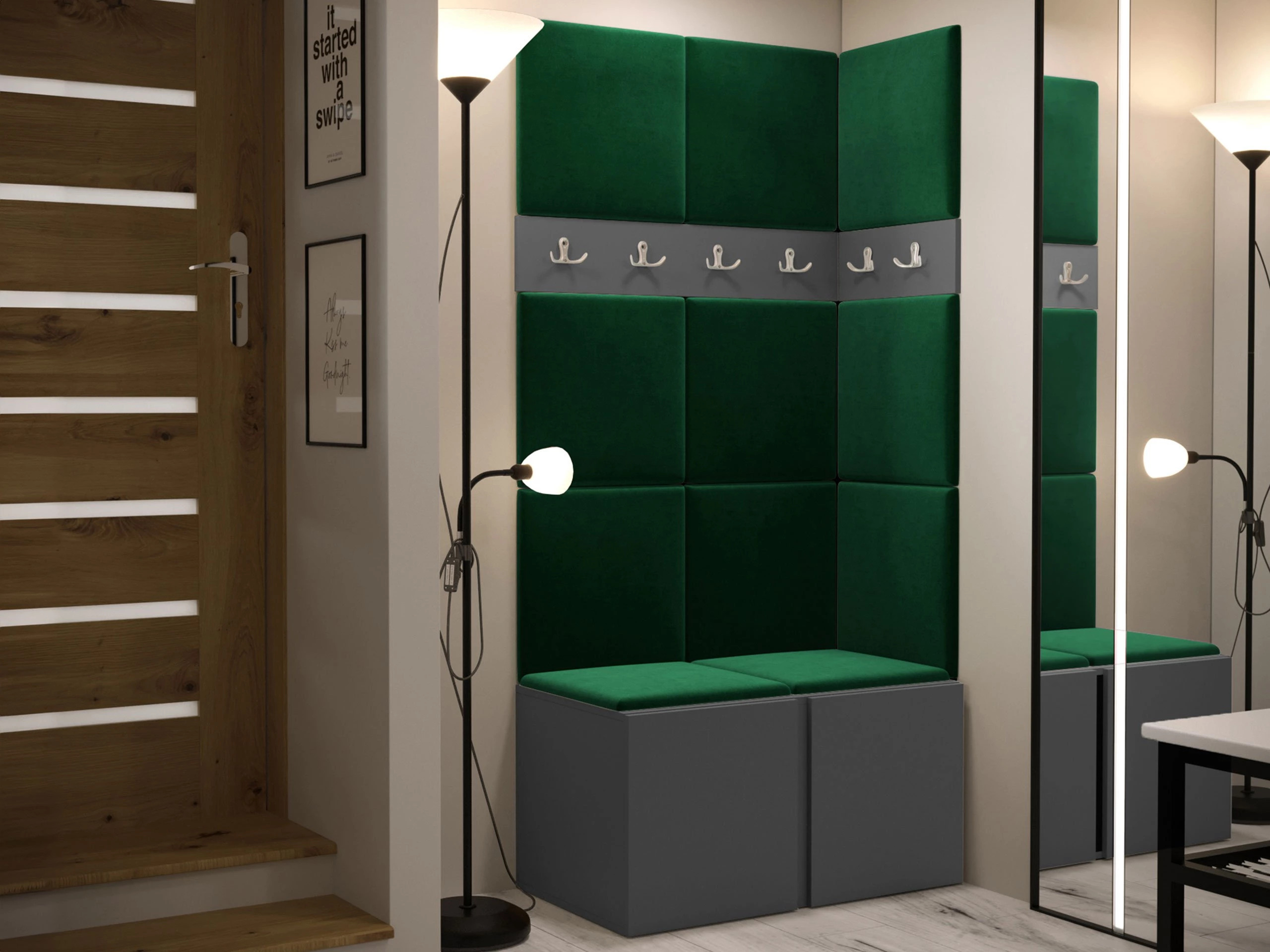 Set za hodnik Pinis I (Grafit)