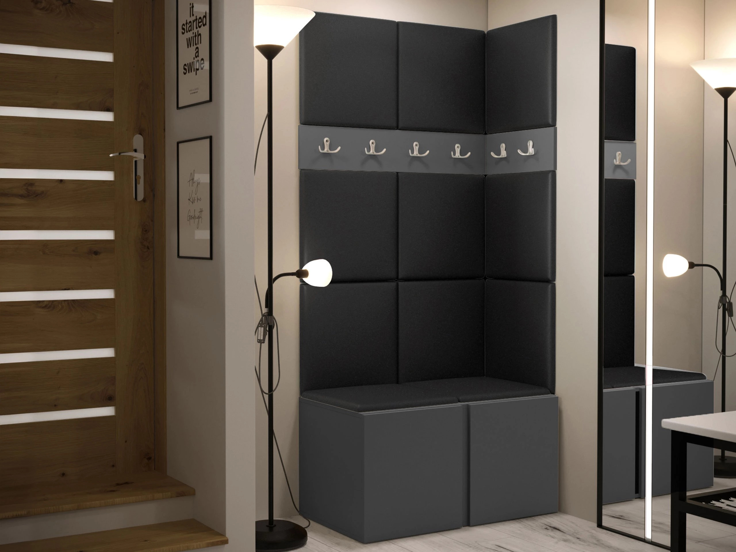 Set za hodnik Pinis I (Grafit)