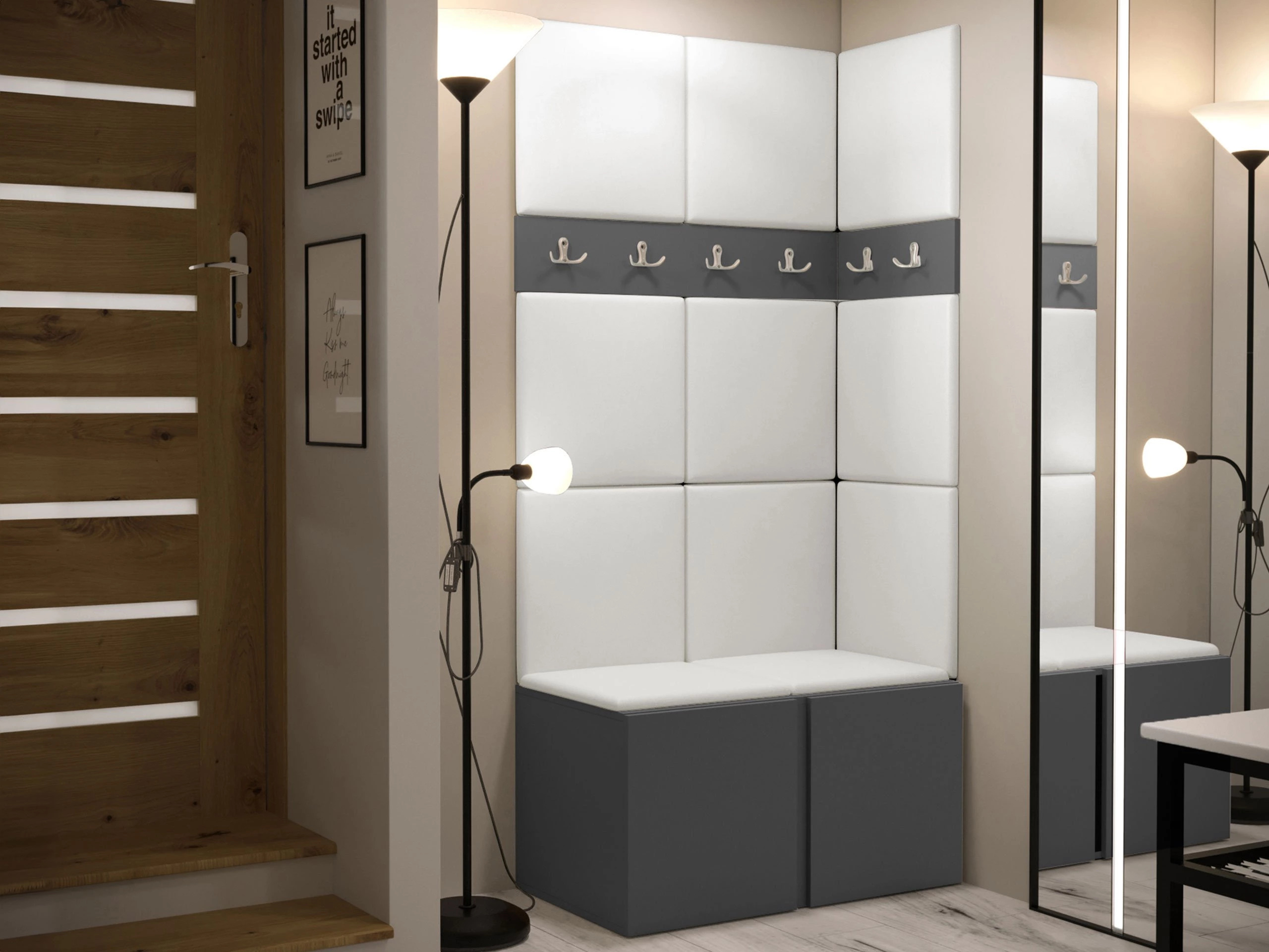 Set za hodnik Pinis I (Grafit)