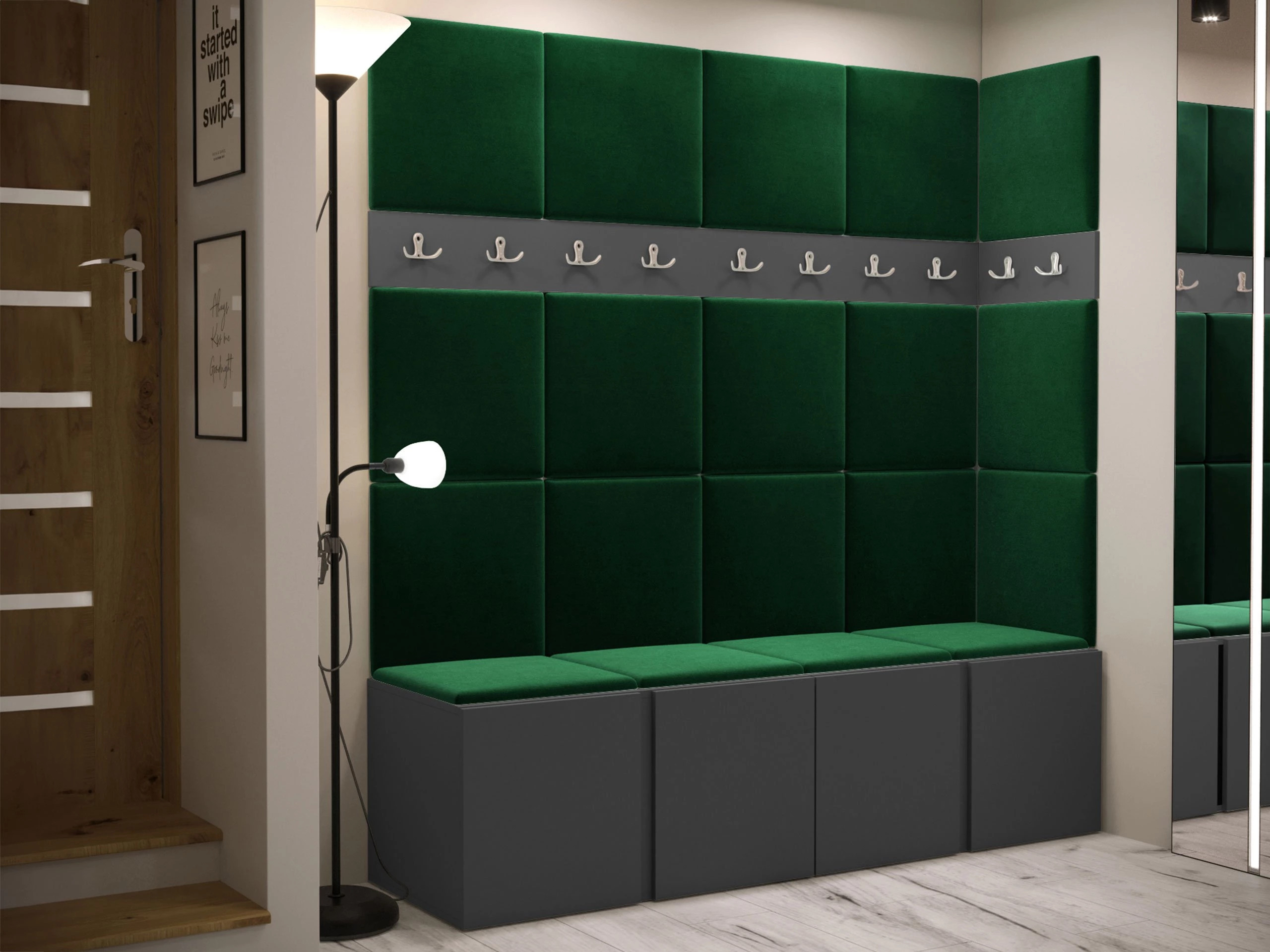 Set za hodnik Pinis II (Grafit)