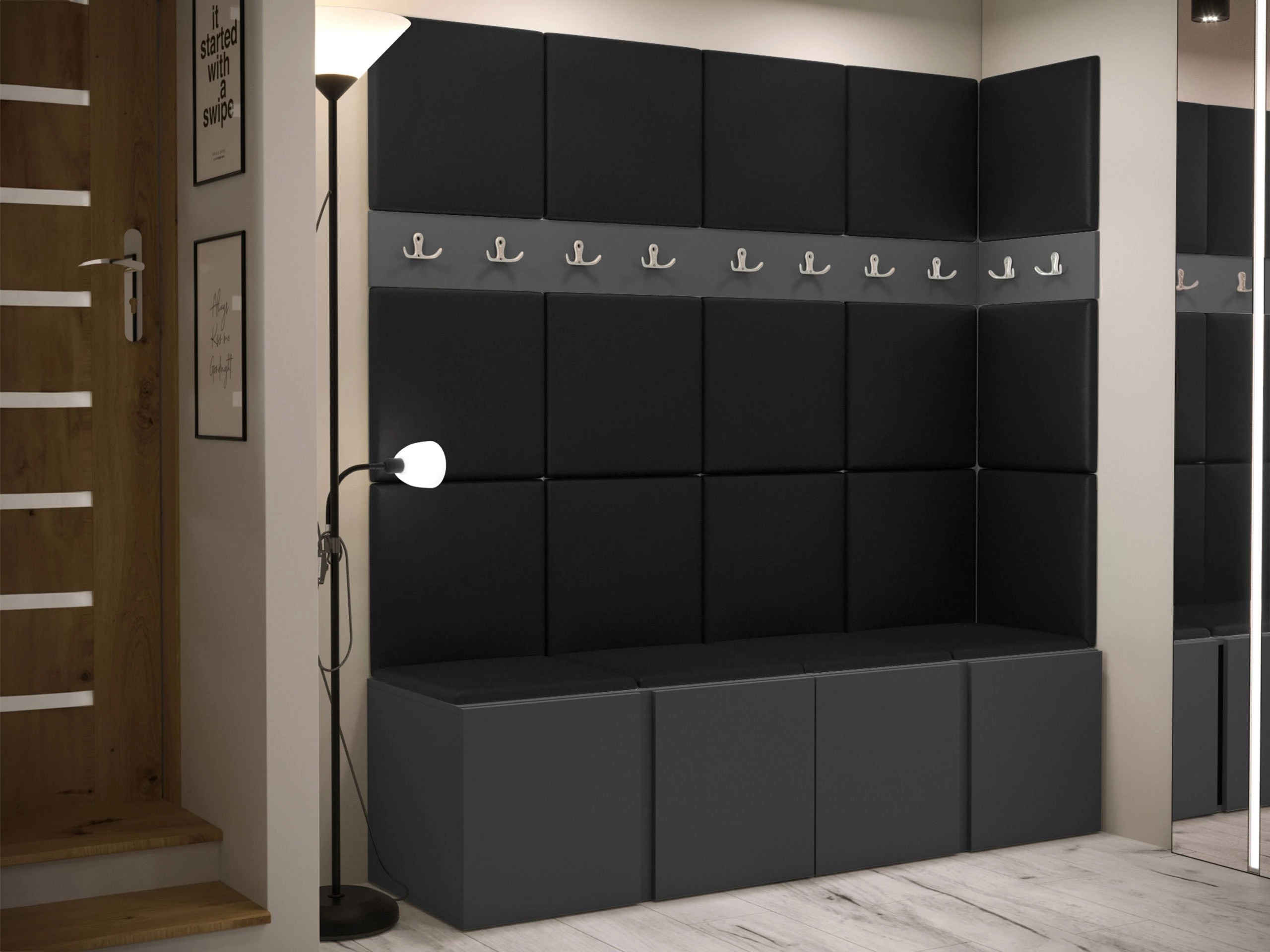 Set za hodnik Pinis II (Grafit)