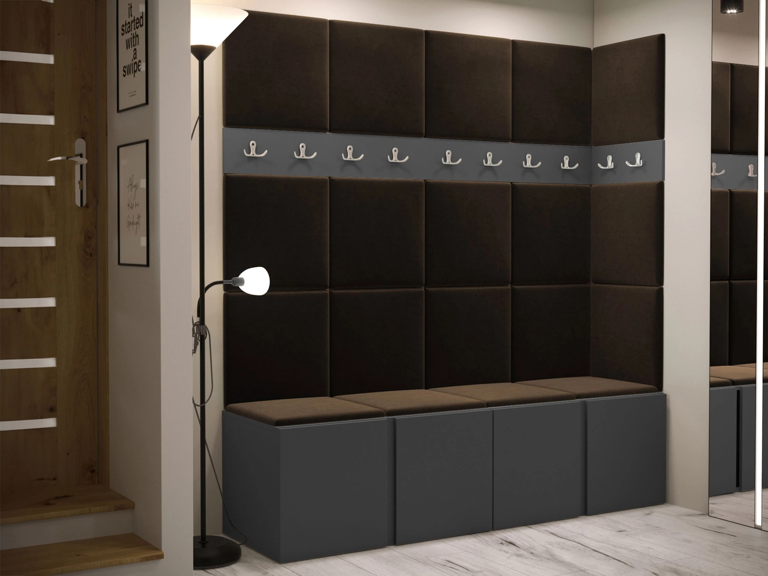 Set za hodnik Pinis II (Grafit)