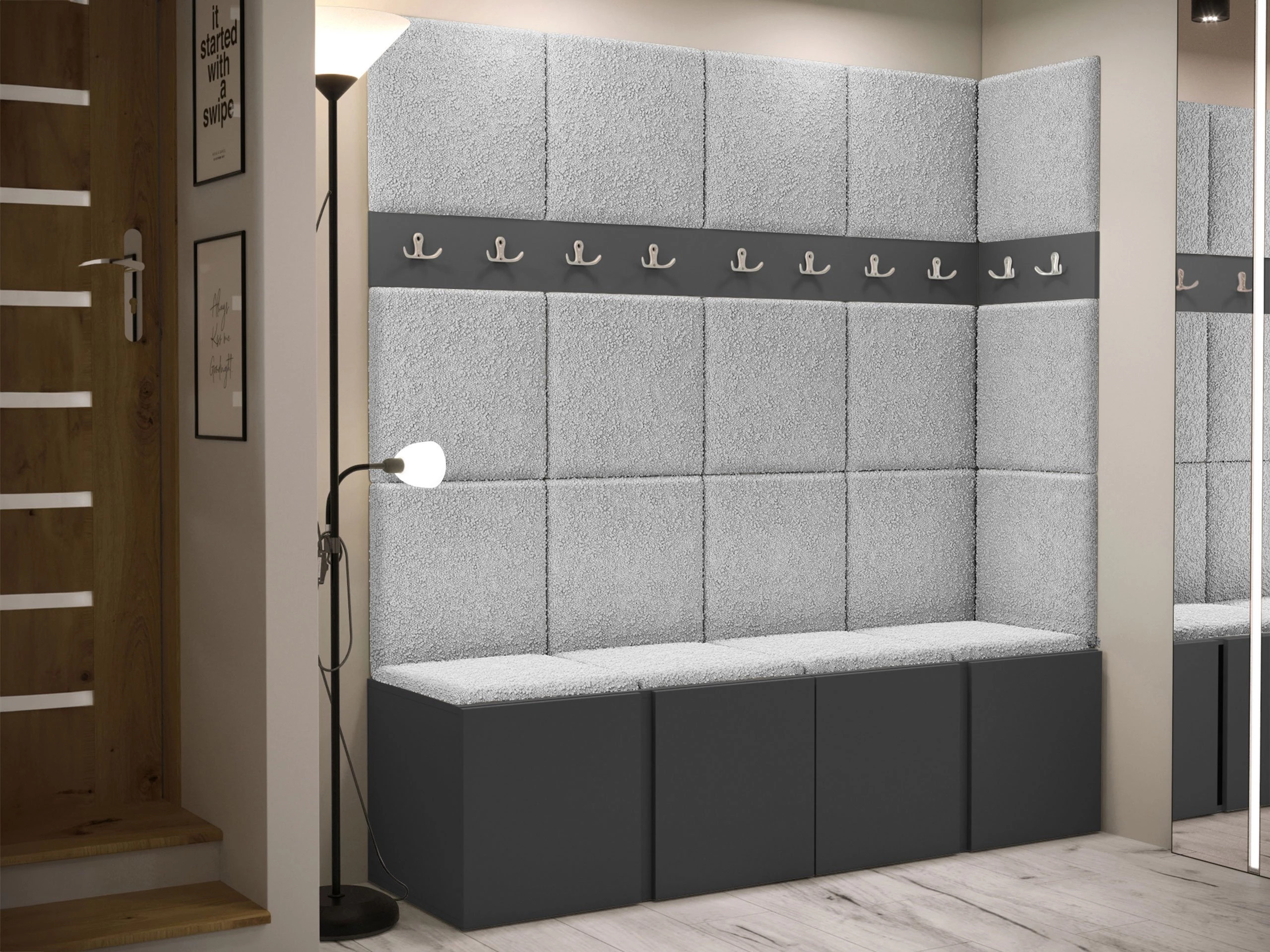 Set za hodnik Pinis II (Grafit)