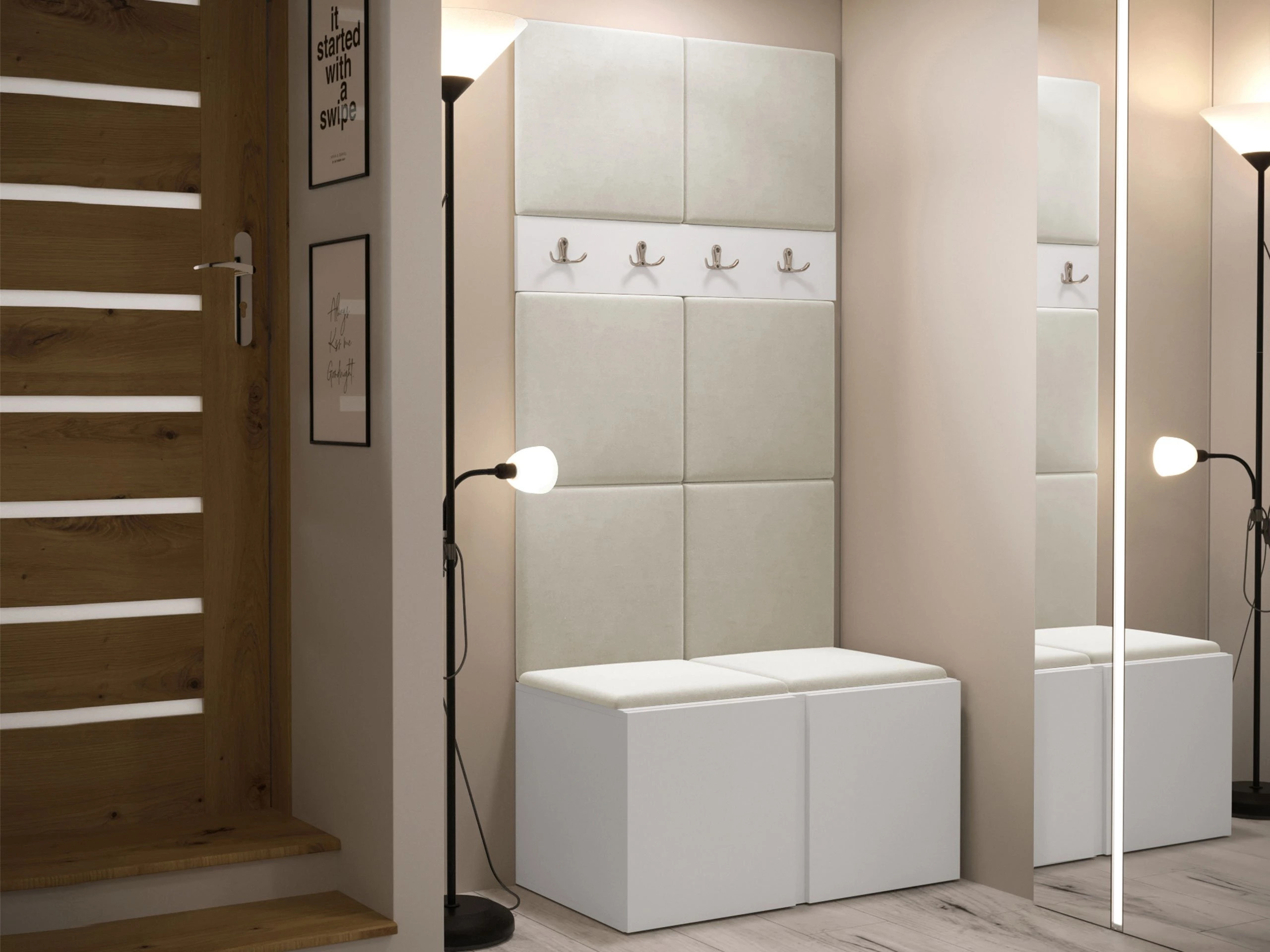 Set za hodnik Hartford 267 (Belo)