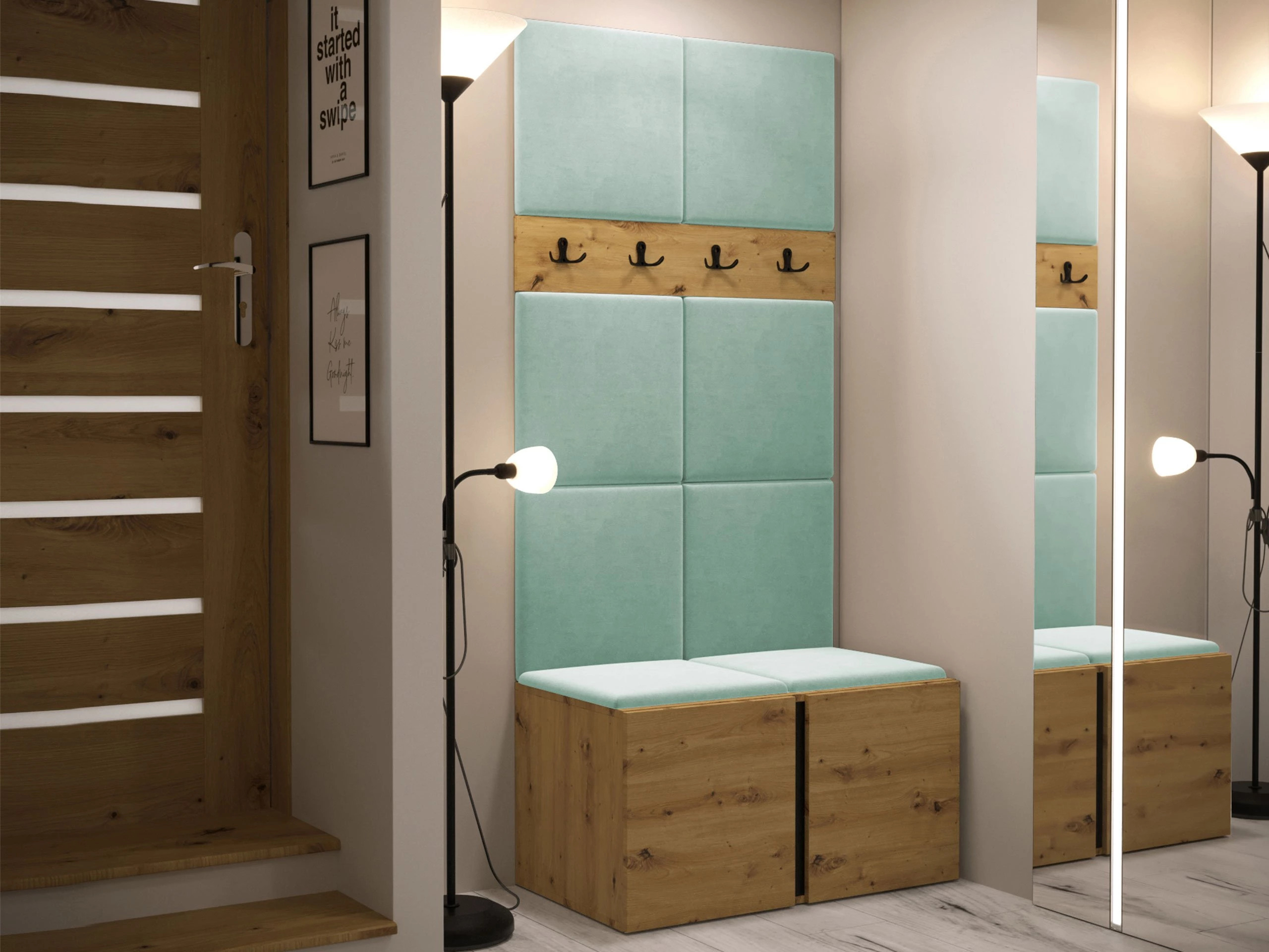 Set za hodnik Pinis IV (Artisan hrast)