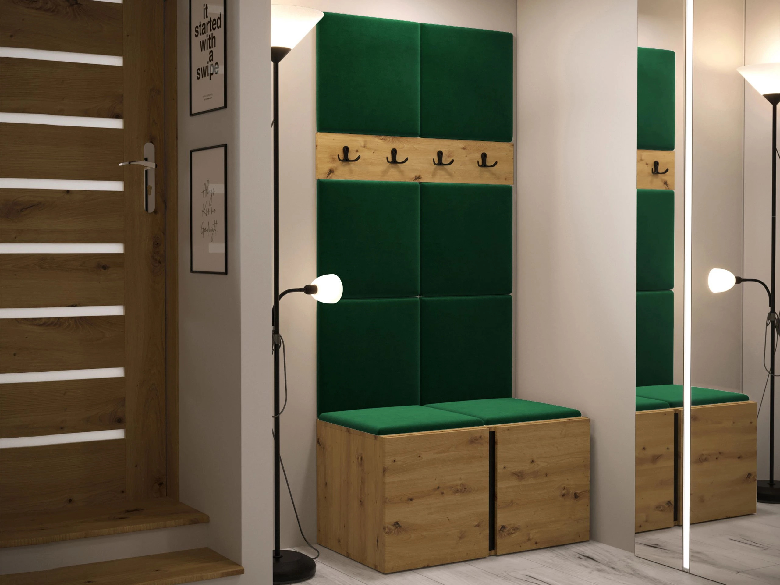 Set za hodnik Pinis IV (Artisan hrast)