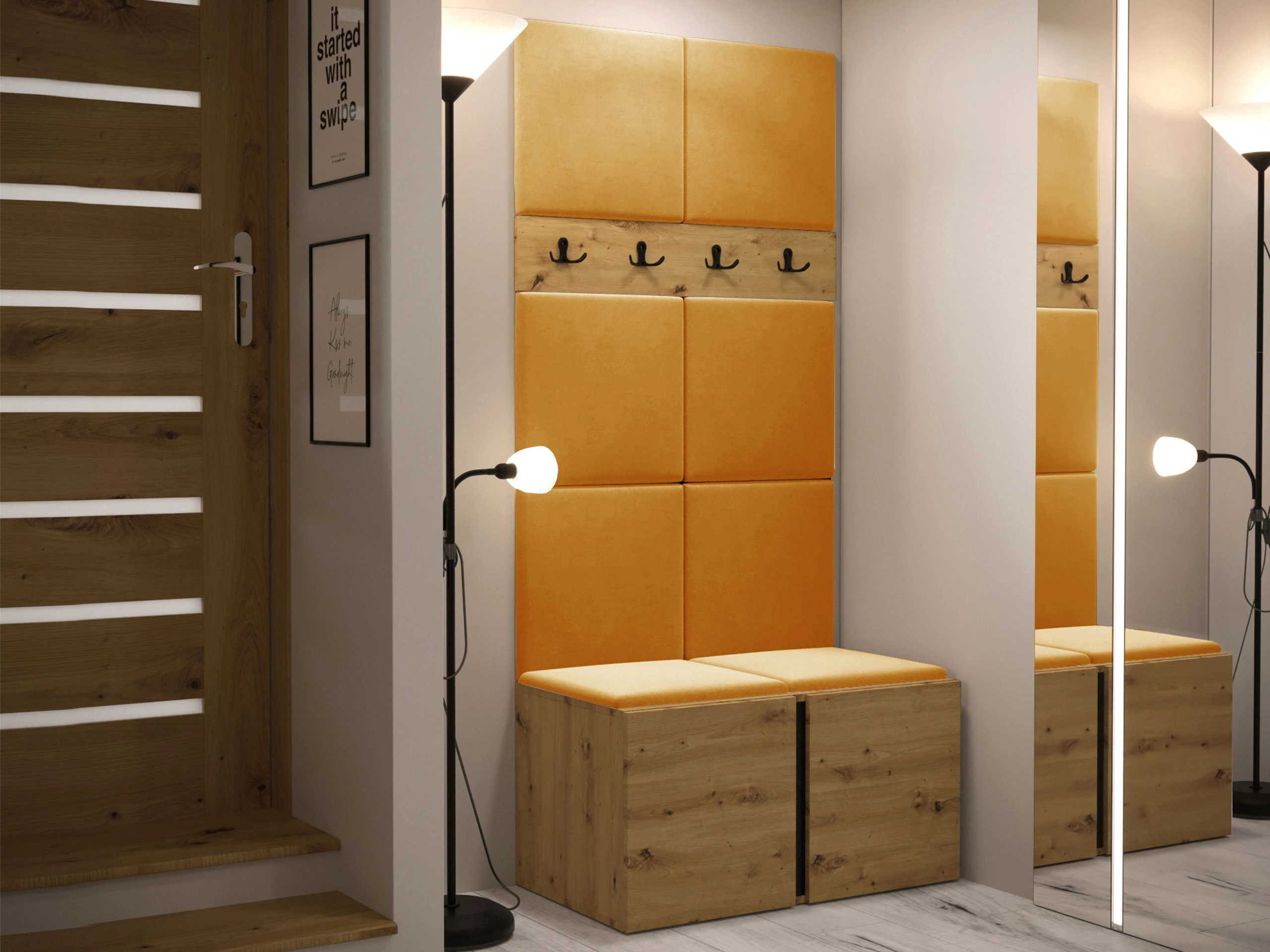 Set za hodnik Pinis IV (Artisan hrast)