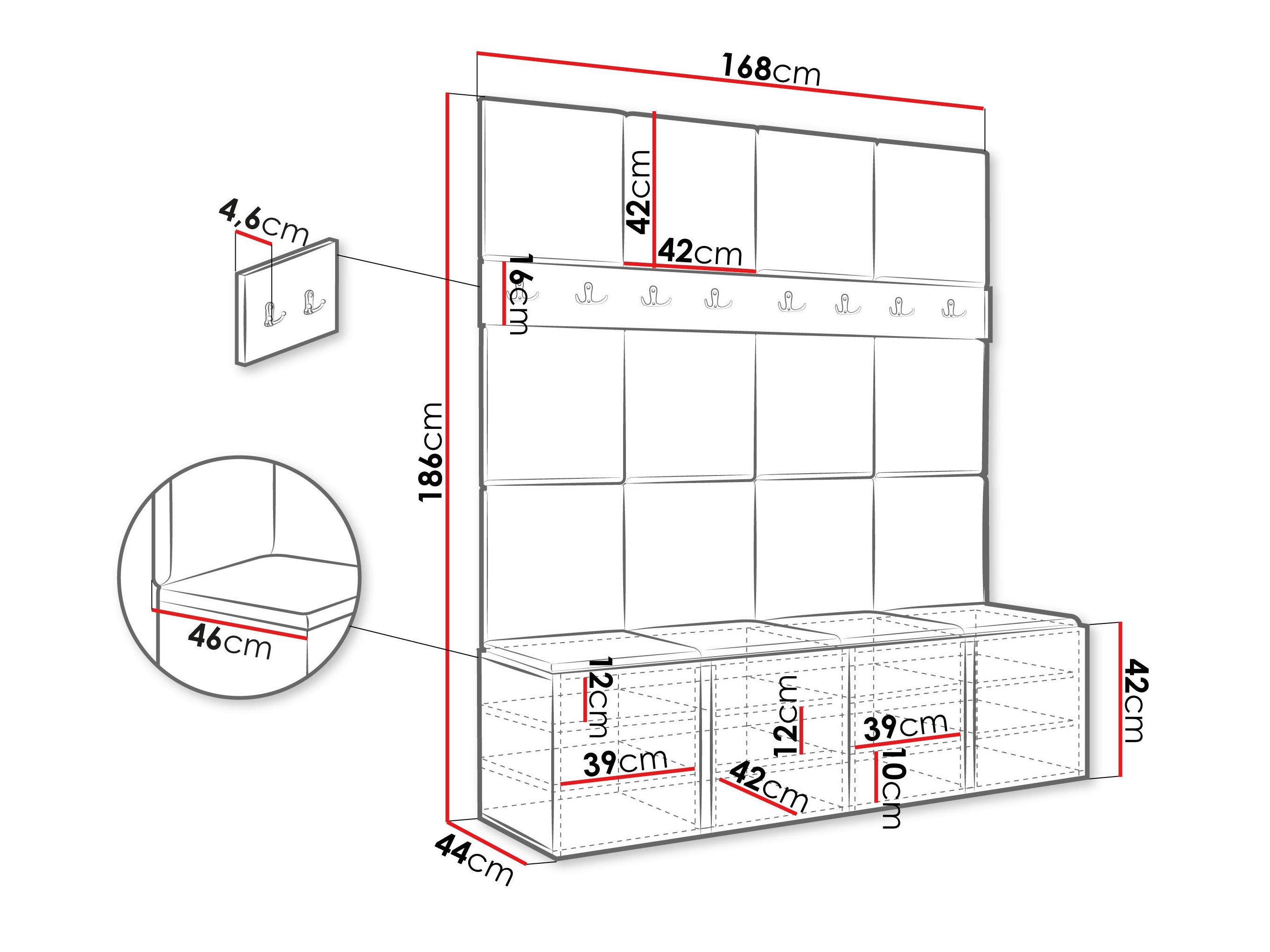Set za hodnik Pinis V (Manila 02)