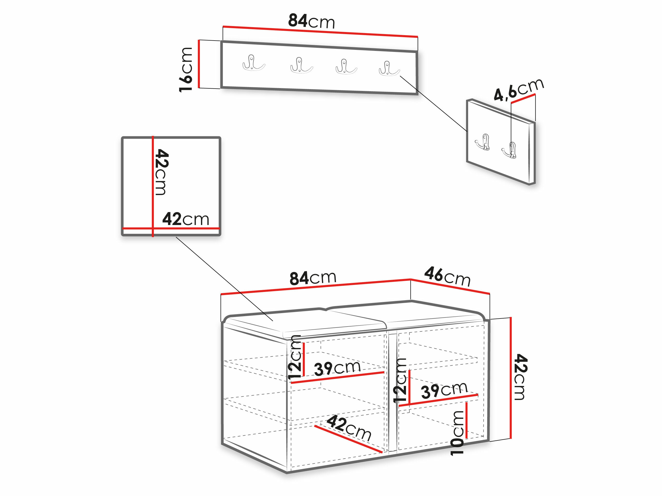 Set za hodnik Pinis VI (Manila 02)