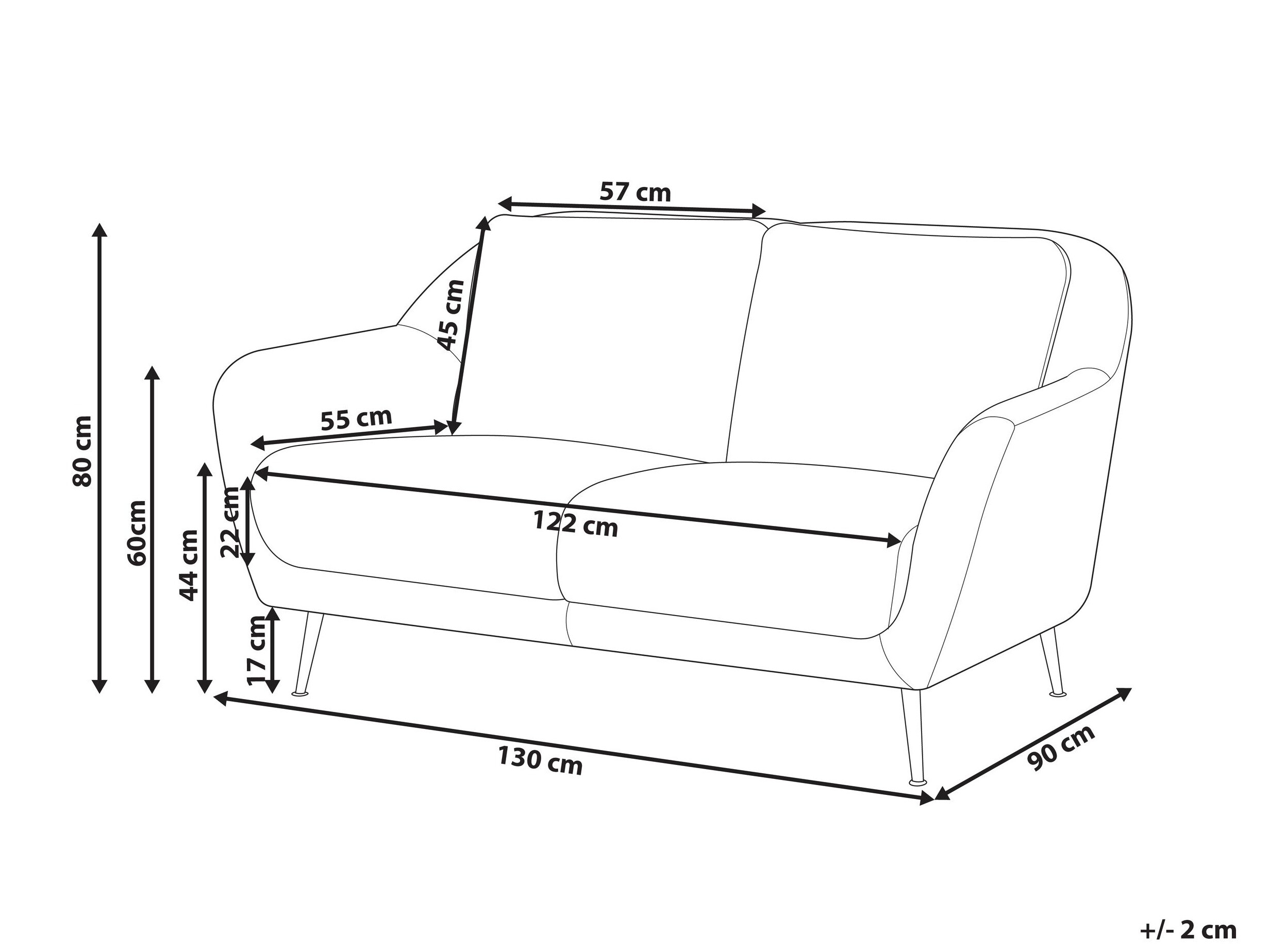 Sofa Berwyn 3212 (Belo)