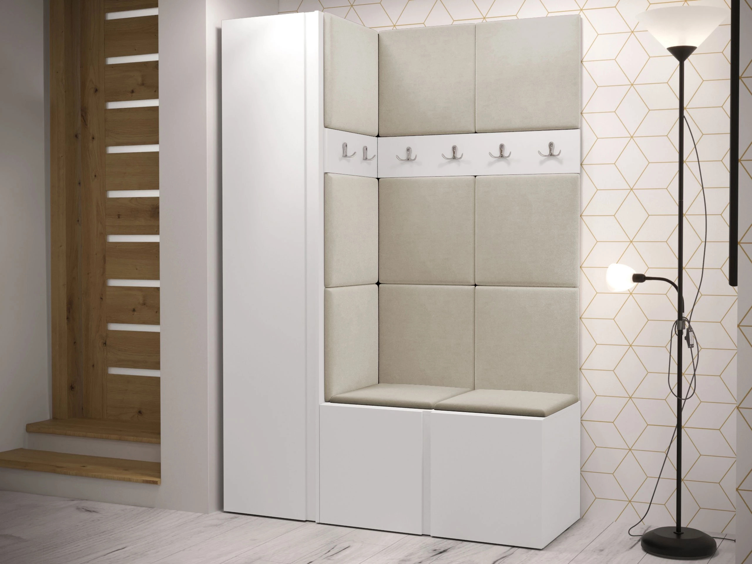 Set za hodnik Hartford 471 (Belo)