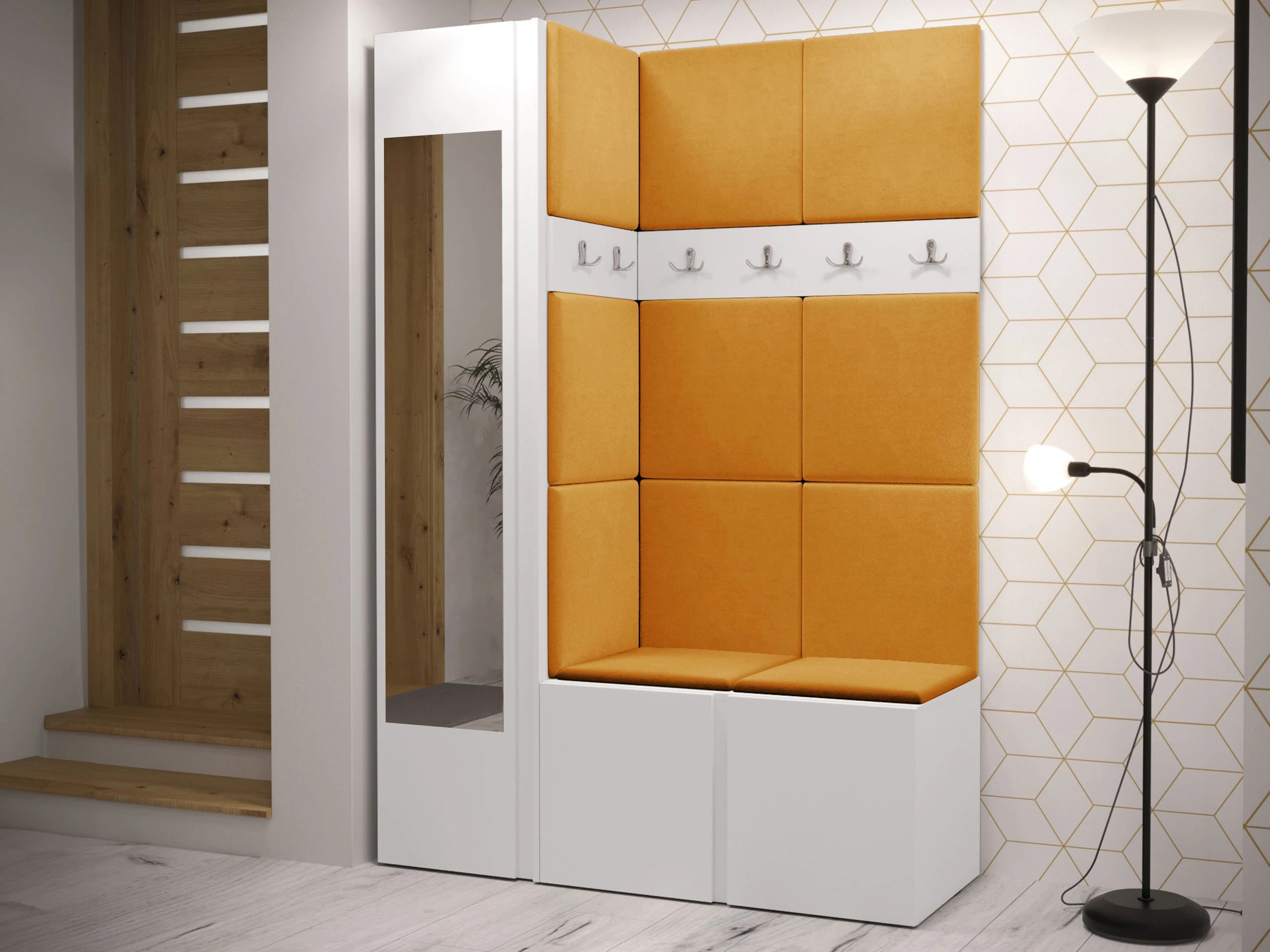 Set za hodnik Hartford 277 (Belo)