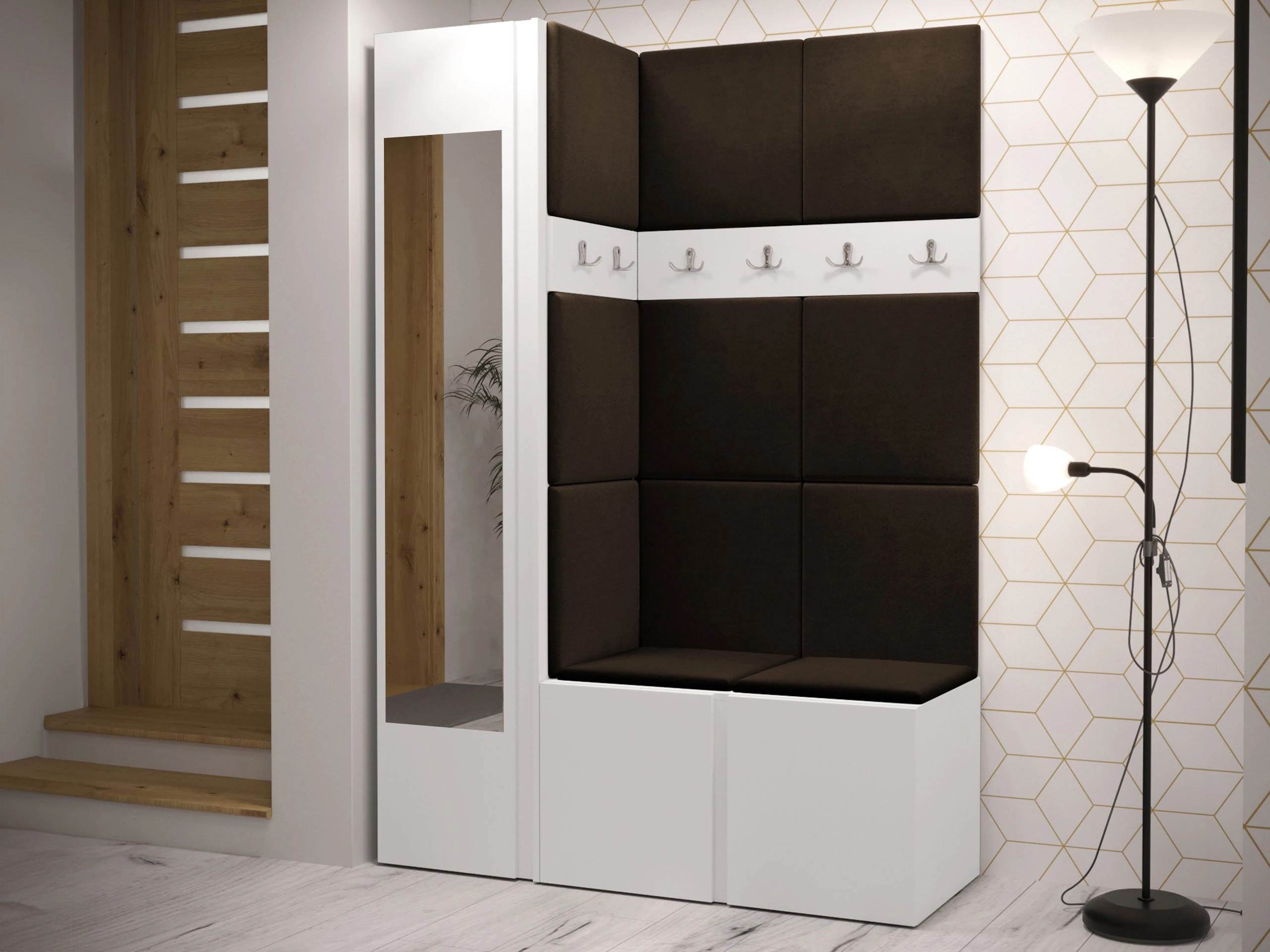 Set za hodnik Hartford 277 (Belo)