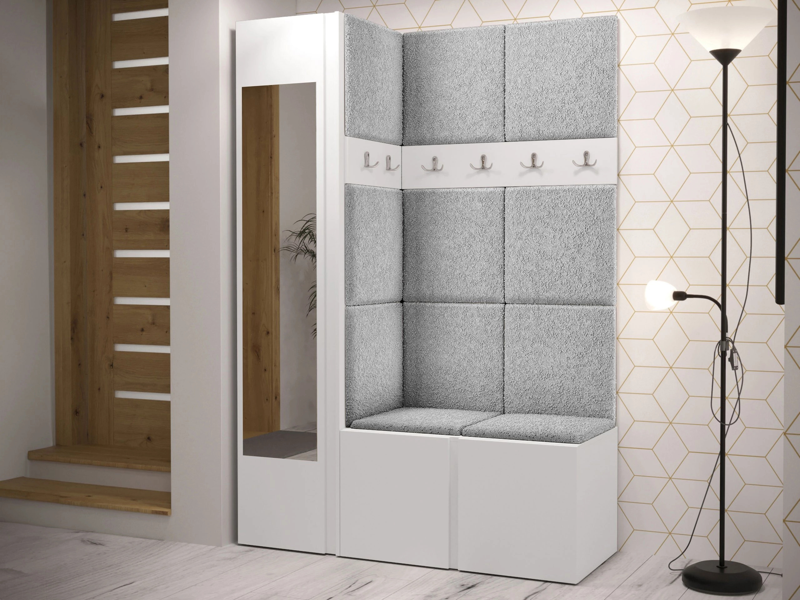 Set za hodnik Hartford 277 (Belo)
