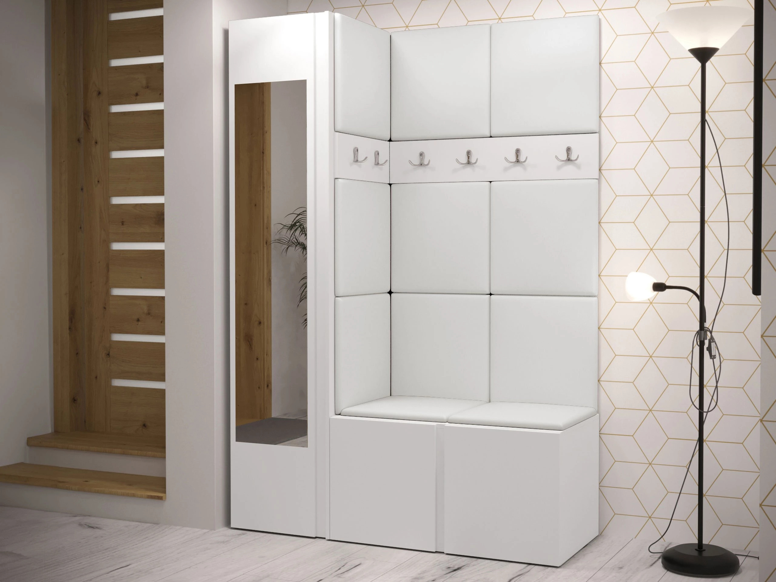 Set za hodnik Hartford 277 (Eko-koža Soft 017)