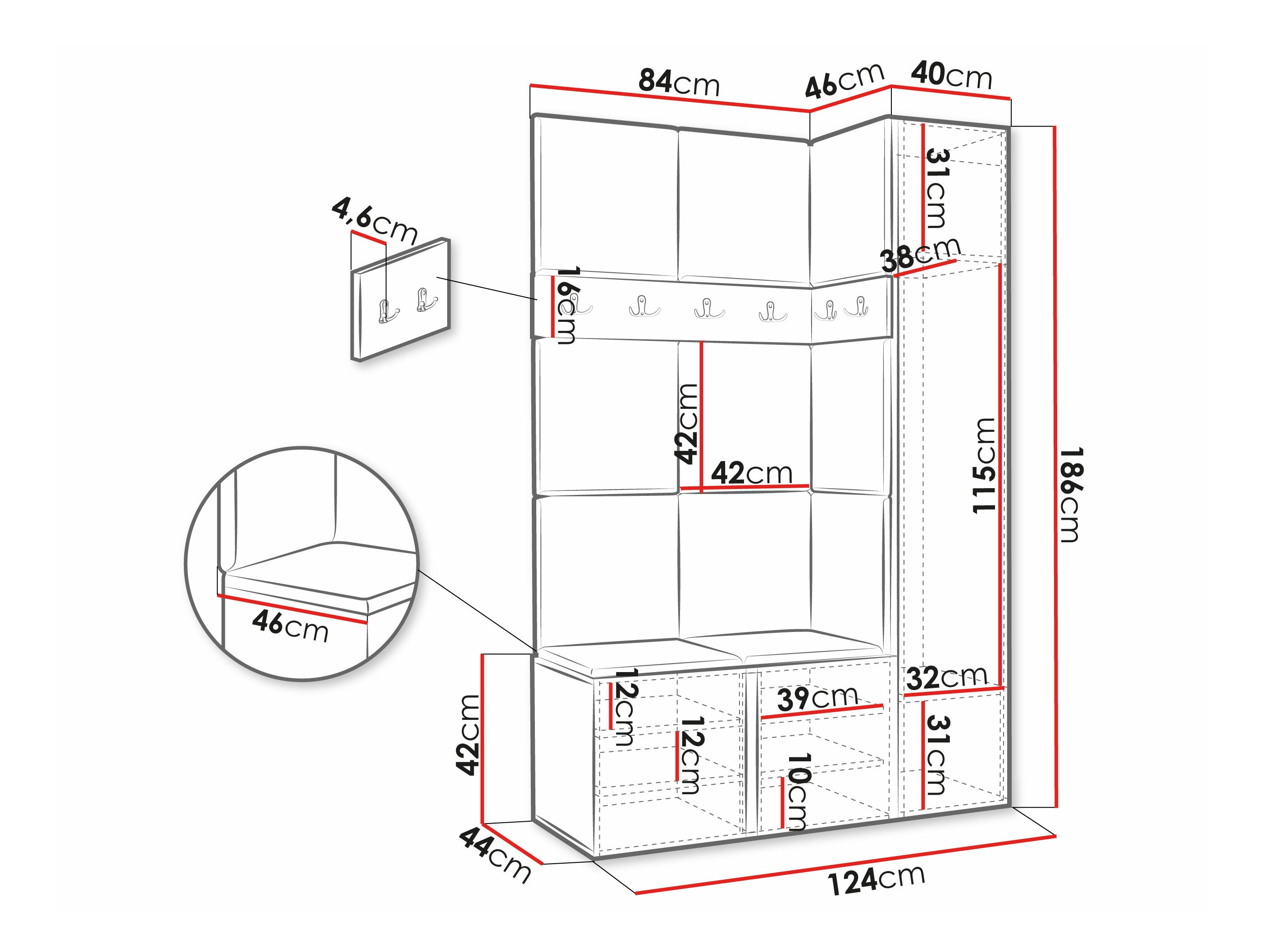 Set za hodnik Hartford 277 (Manila 26)