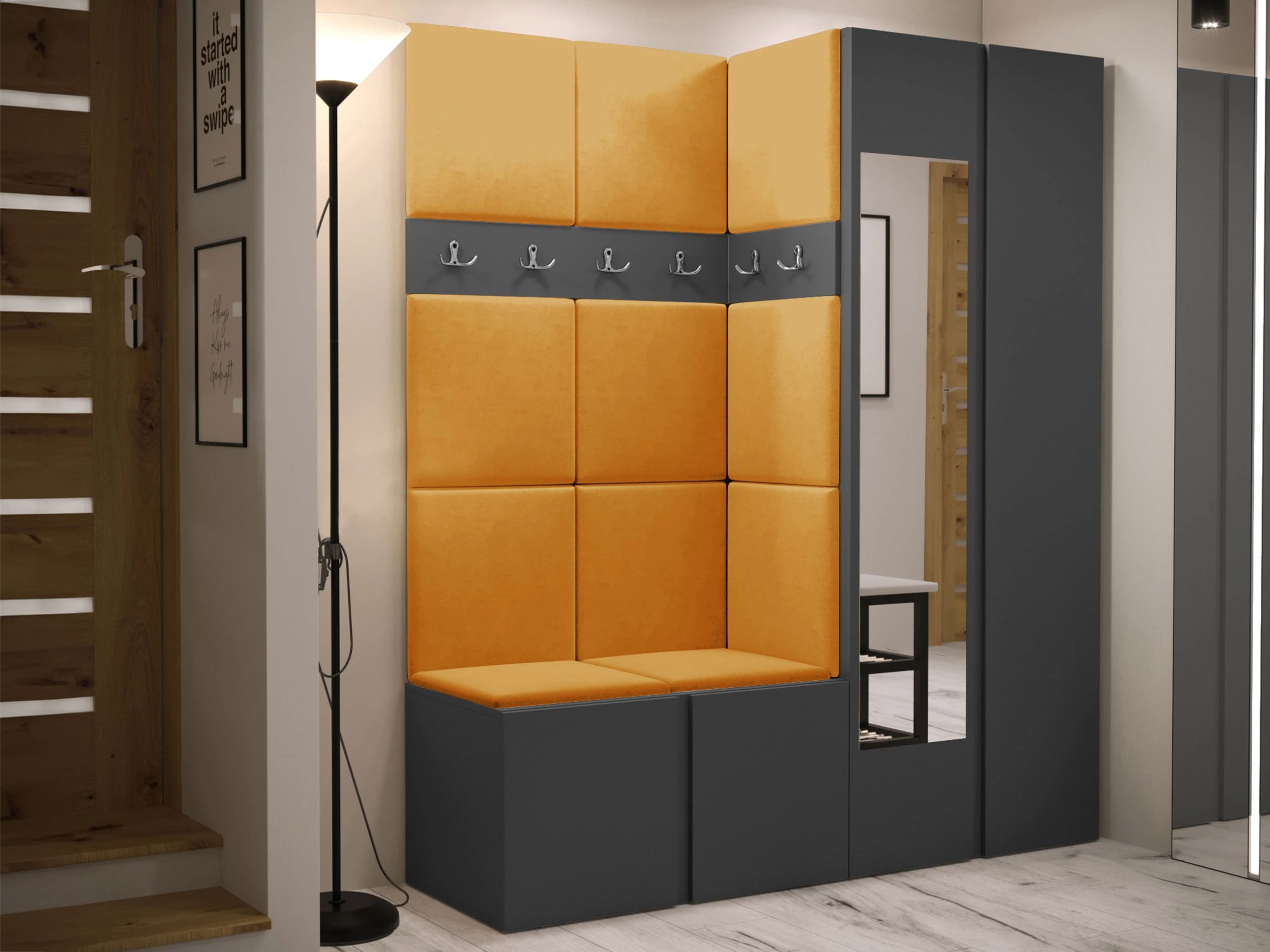 Set za hodnik Pinis X (Grafit)