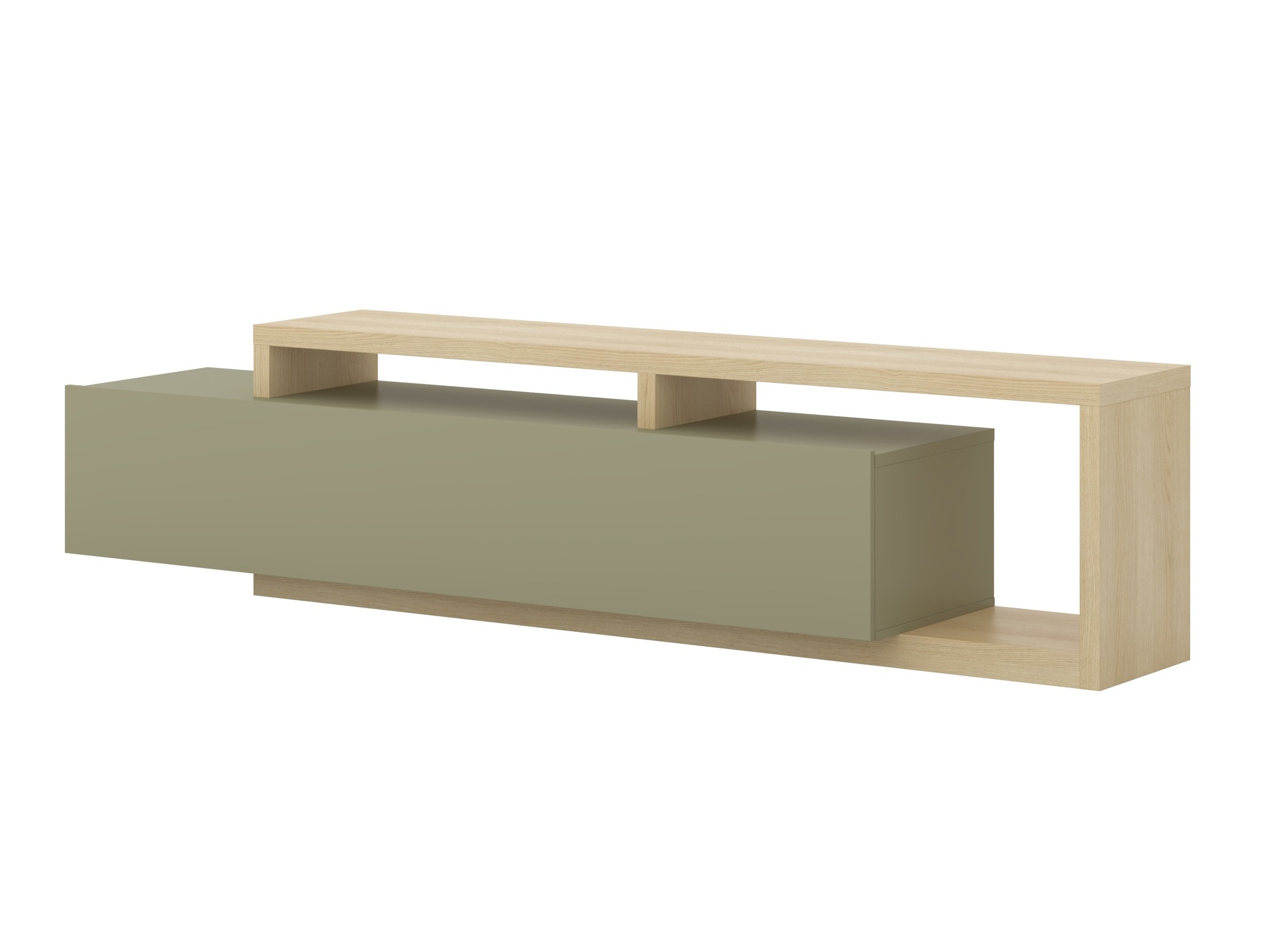 TV komoda Lutiva 103 (Eukaliptus + Hrast)