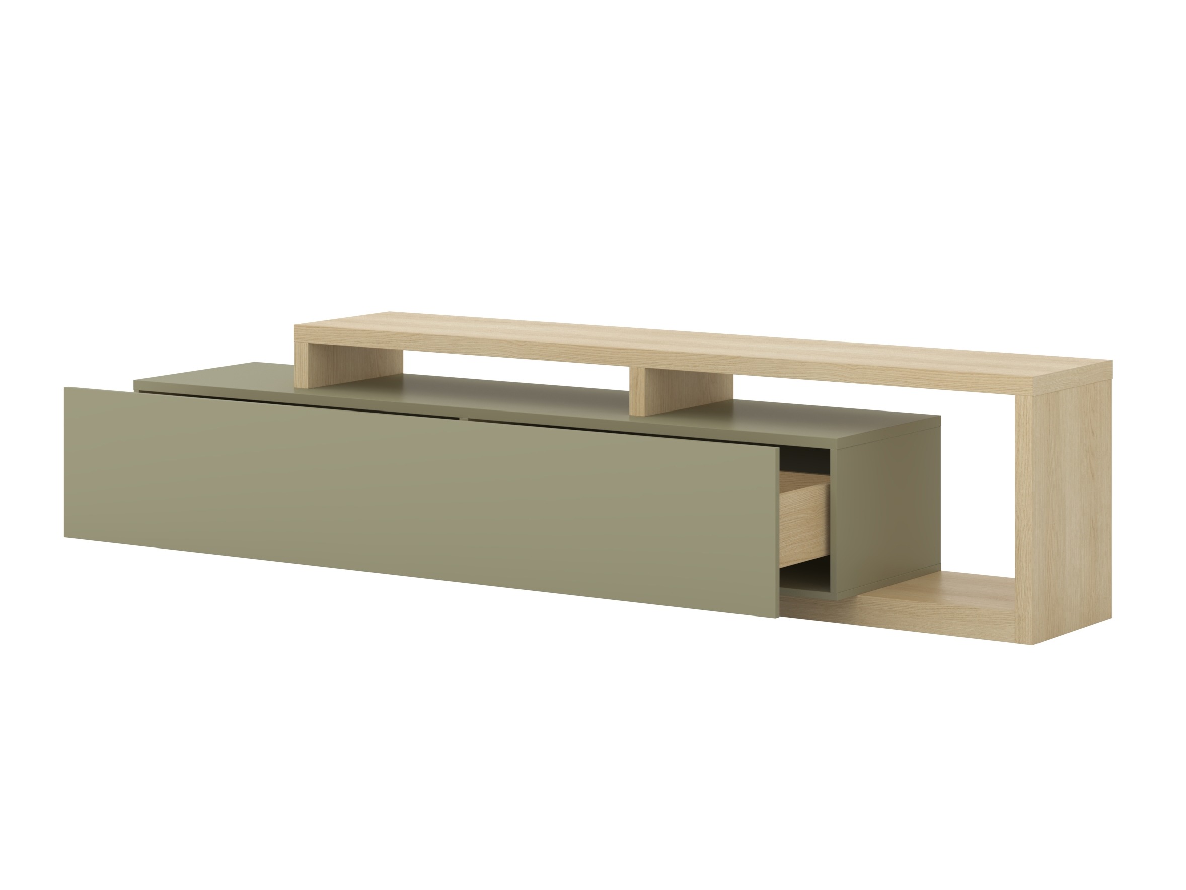 TV komoda Lutiva 103 (Eukaliptus + Hrast)