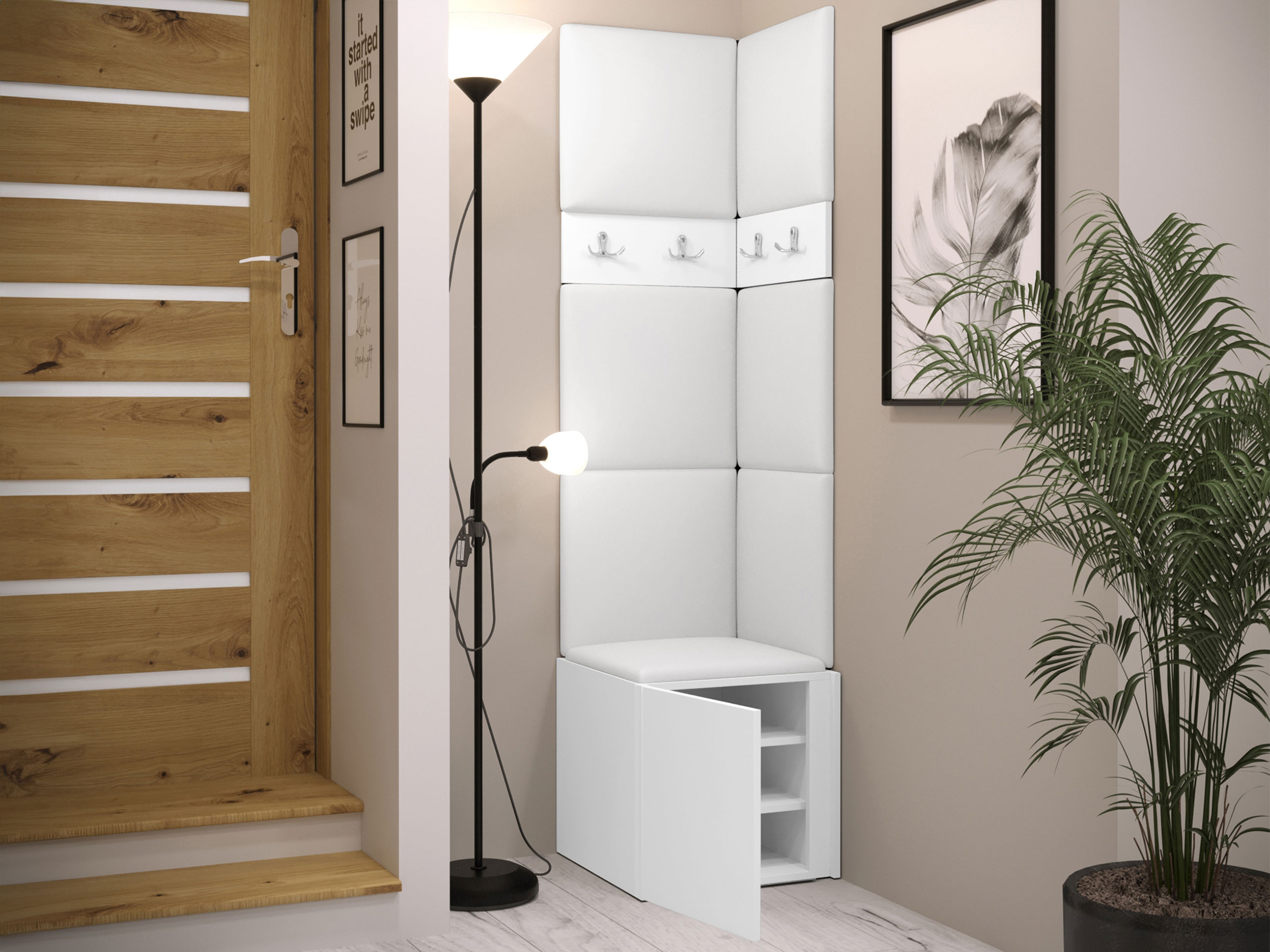 Set za hodnik Hartford 347 (Belo)