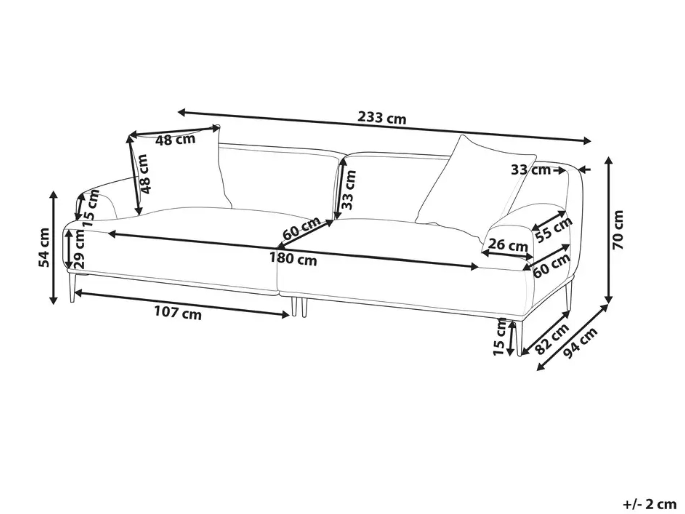 Sofa Berwyn 2406 (Bež)
