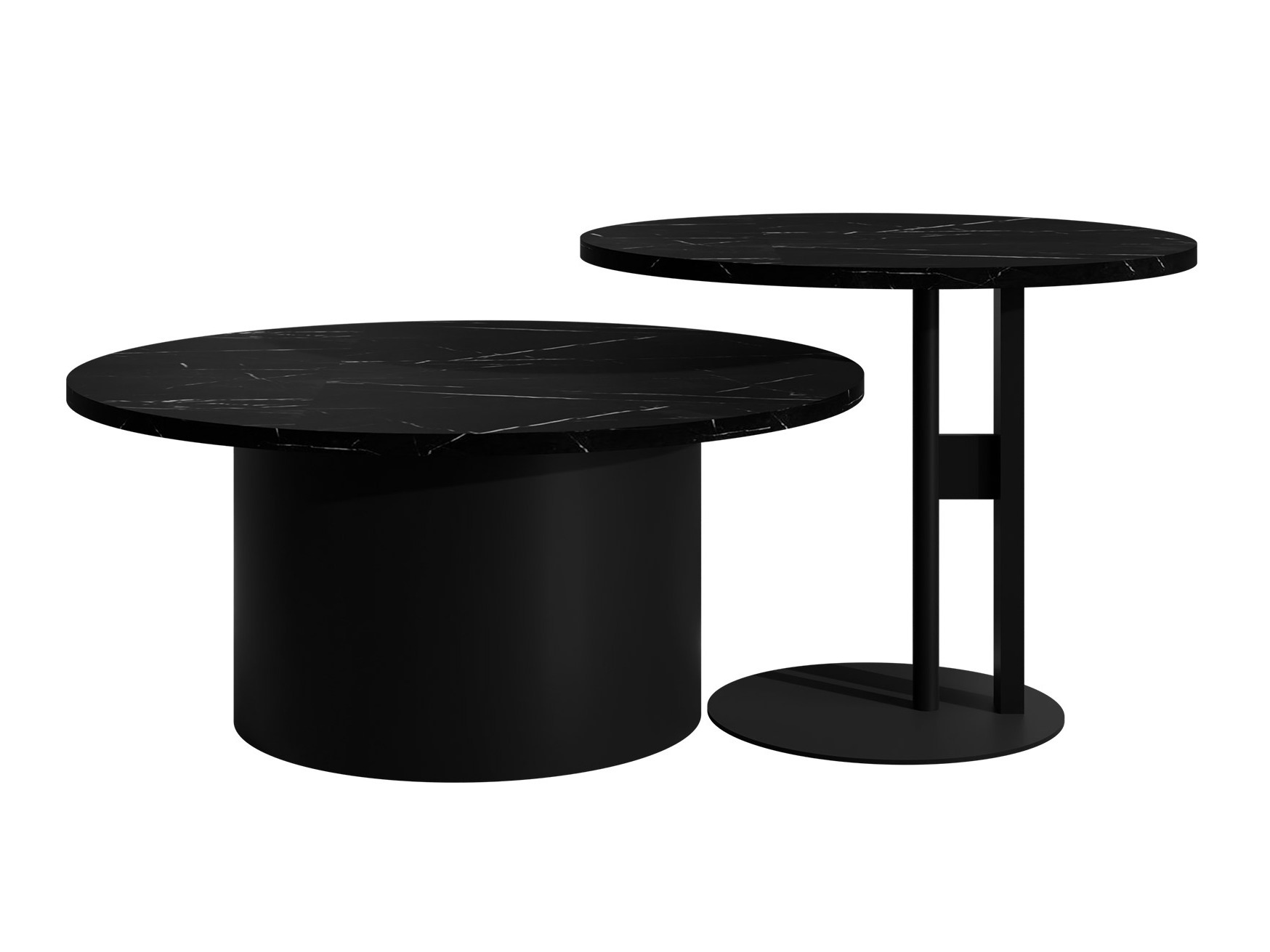 Set stočića za kafu Oswego 159 (Crni mermer)
