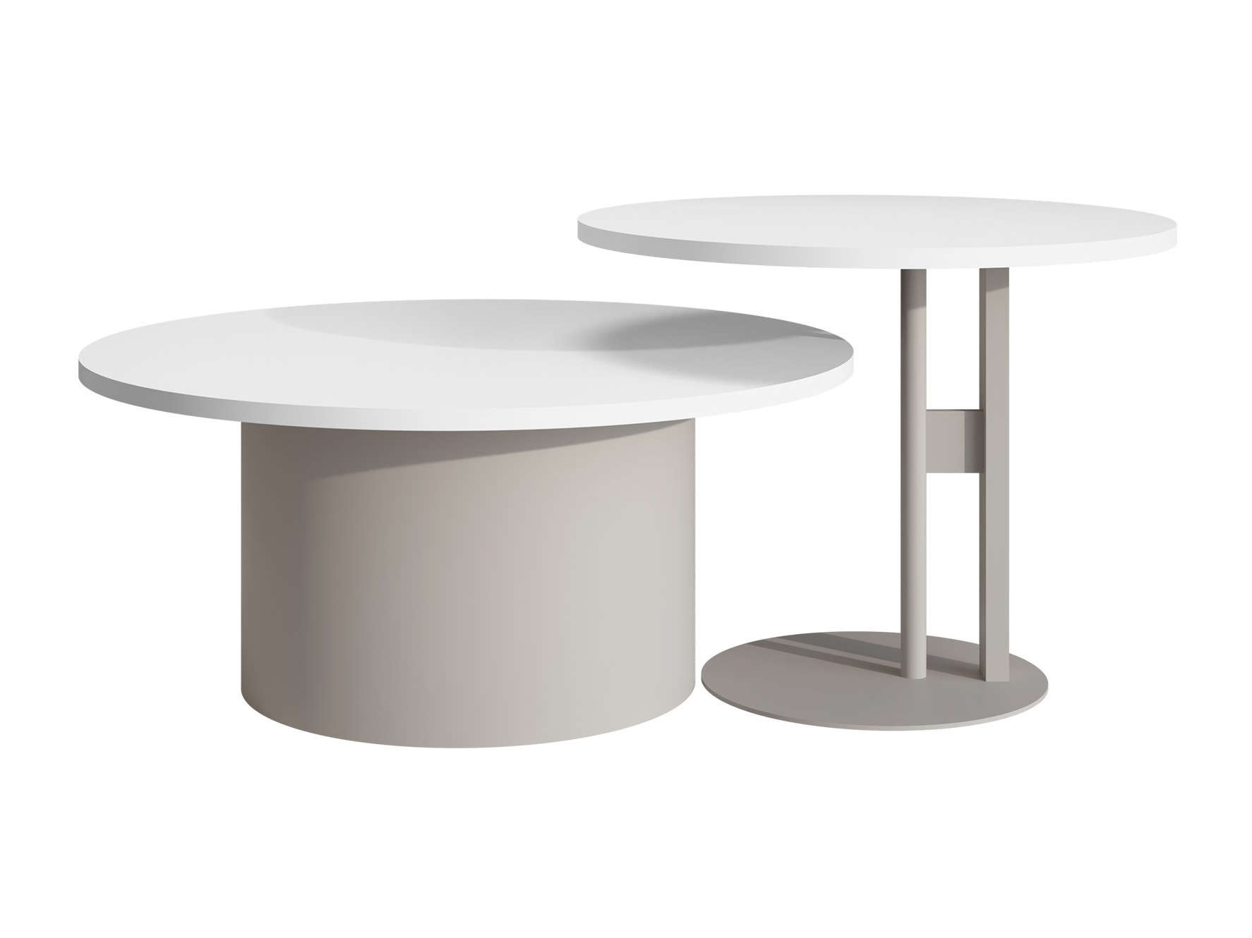 Set stočića za kafu Oswego 160 (Belo)
