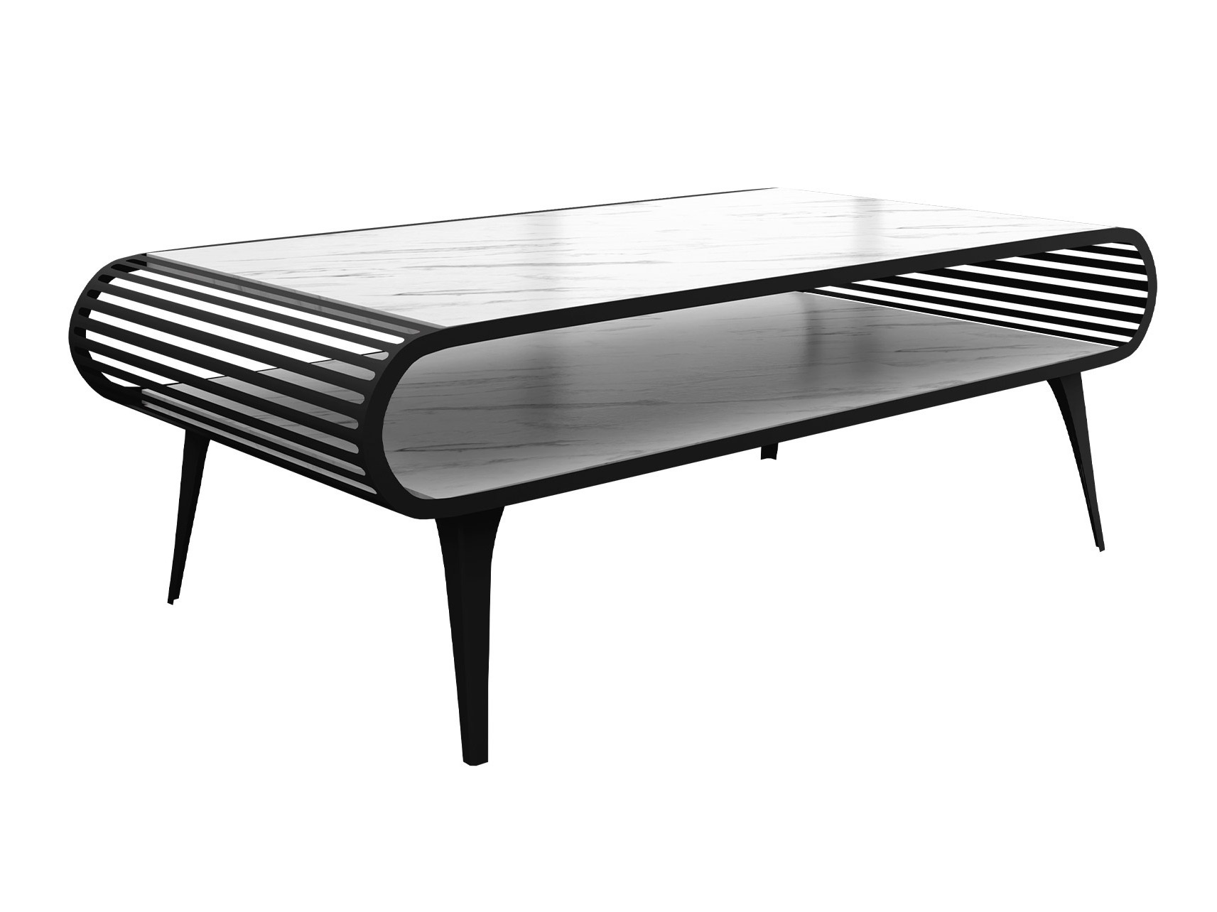 Stočić za kafu Oswego 161 (Beli mermer)