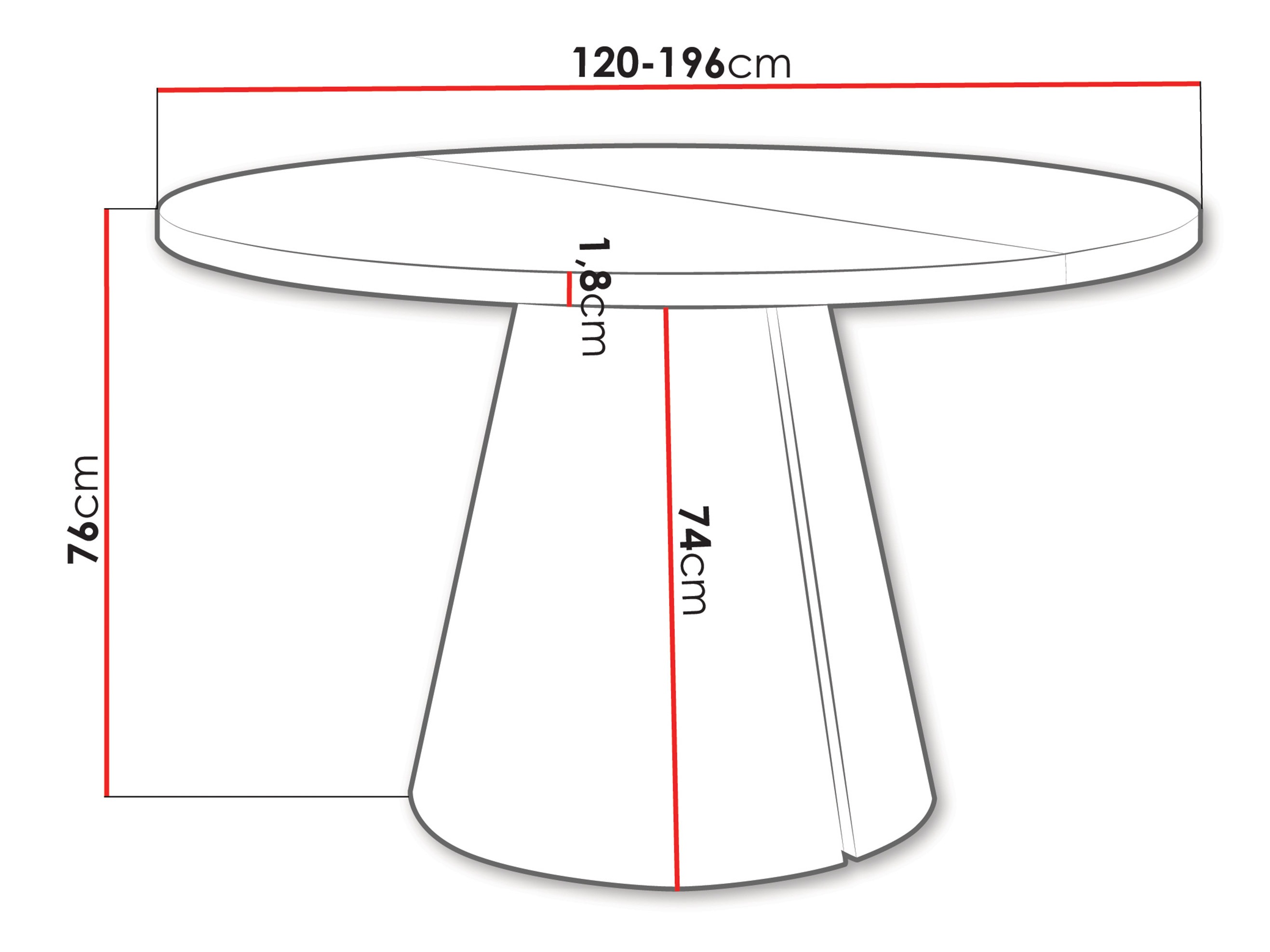 Sto Oswego 167 (Crni mermer)