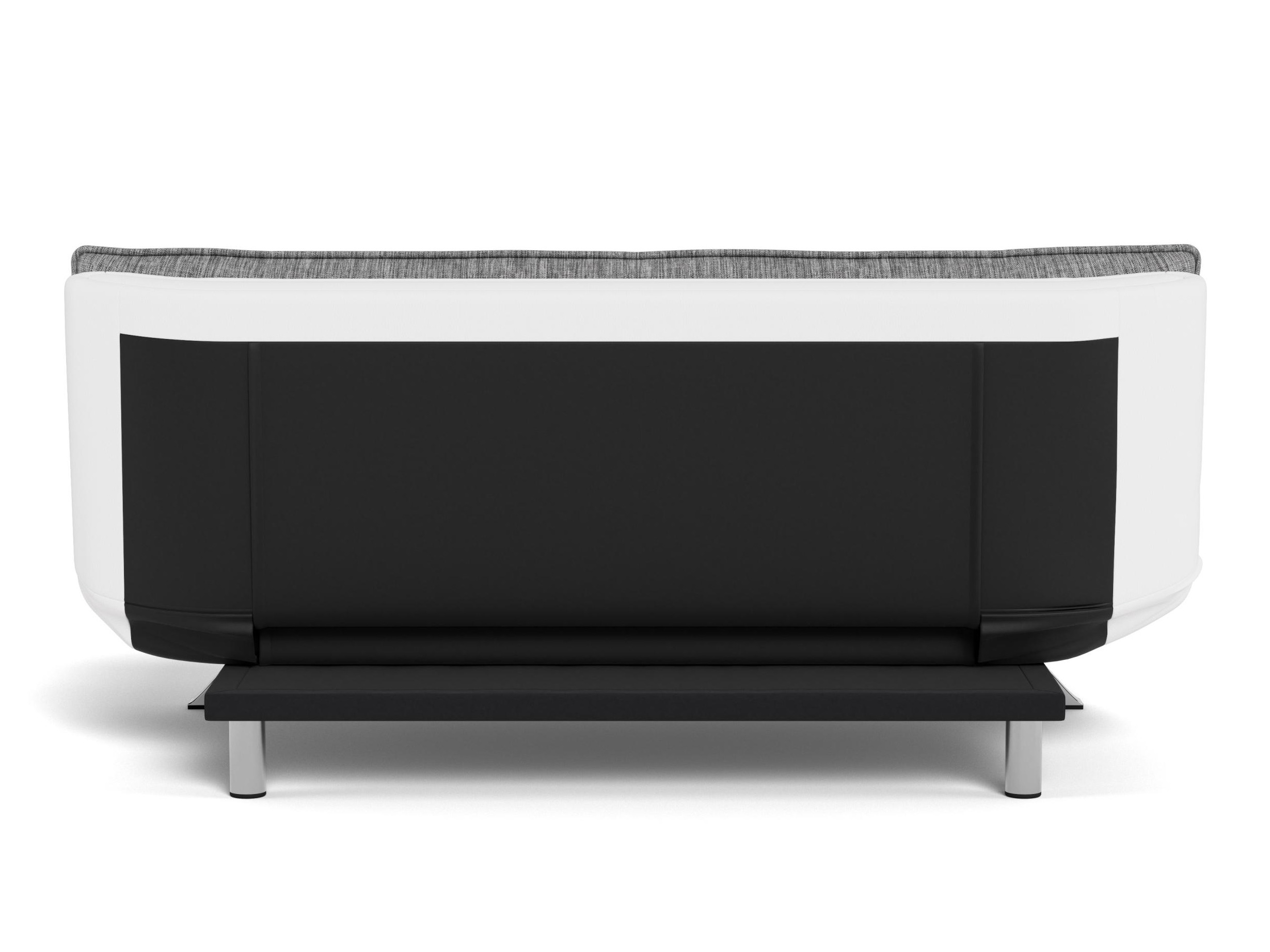 Sofa na razvlačenje Norsica 228 (Belo + Svetloosiva)