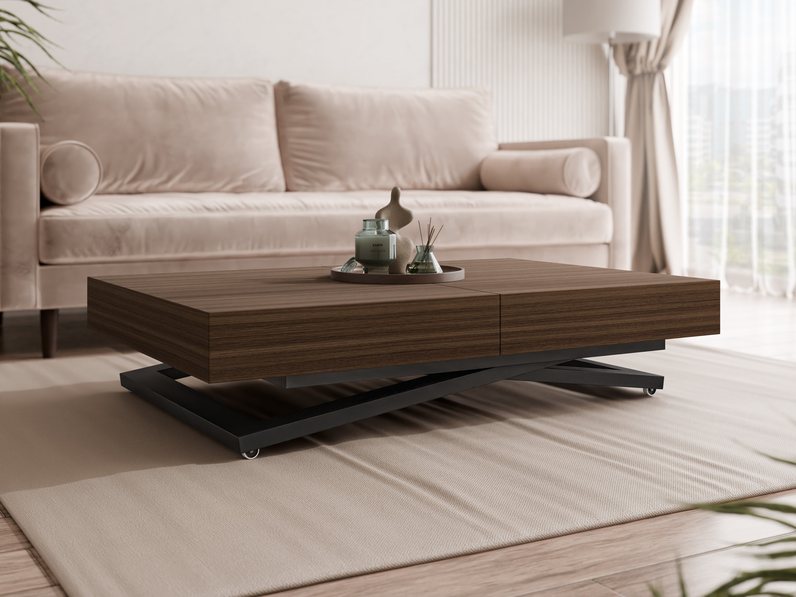 Modularni stočić za kafu Oswego 171 (Orah)