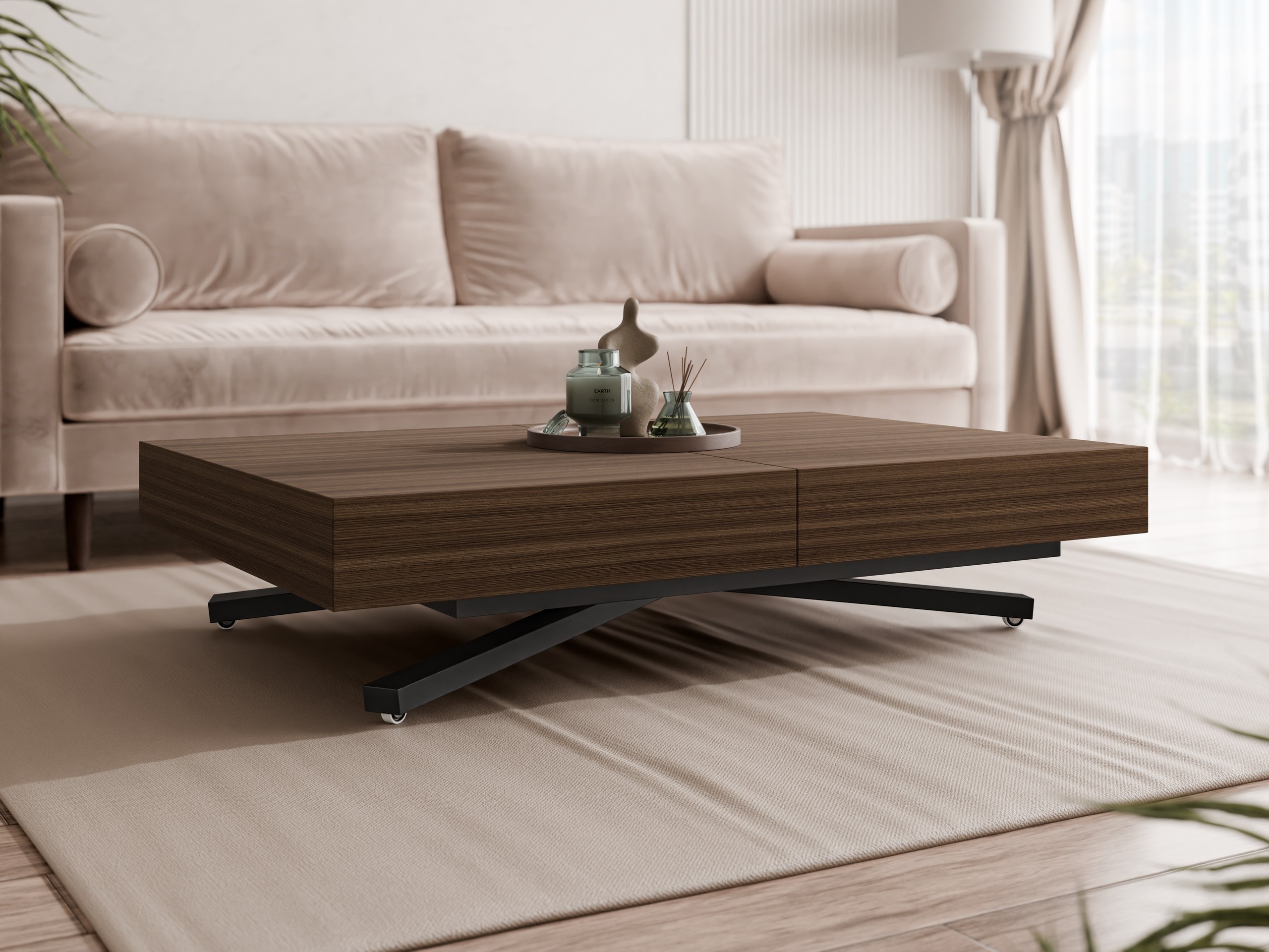 Modularni stočić za kafu Oswego 176 (Orah)