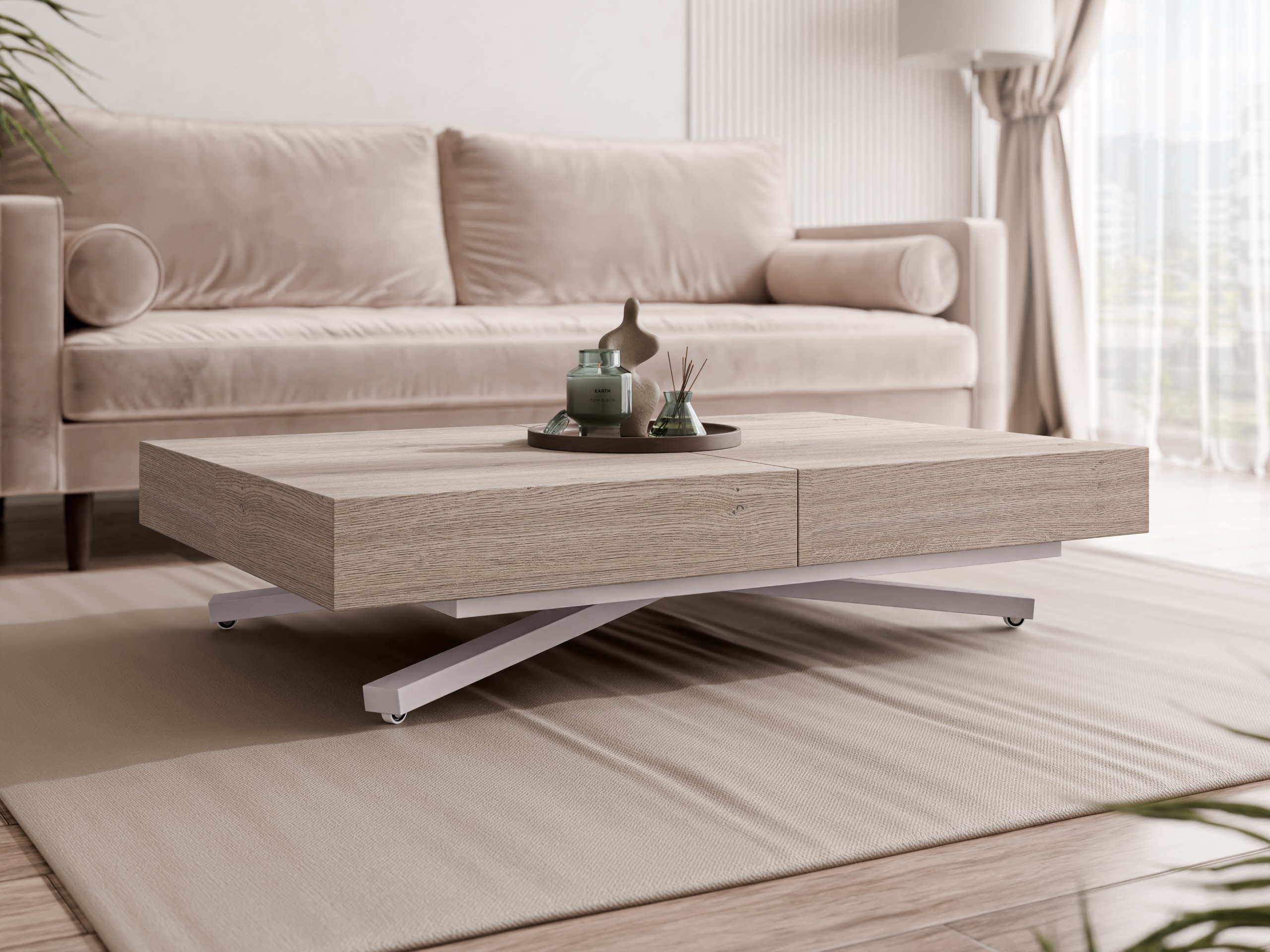 Modularni stočić za kafu Oswego 177 (Hrast)