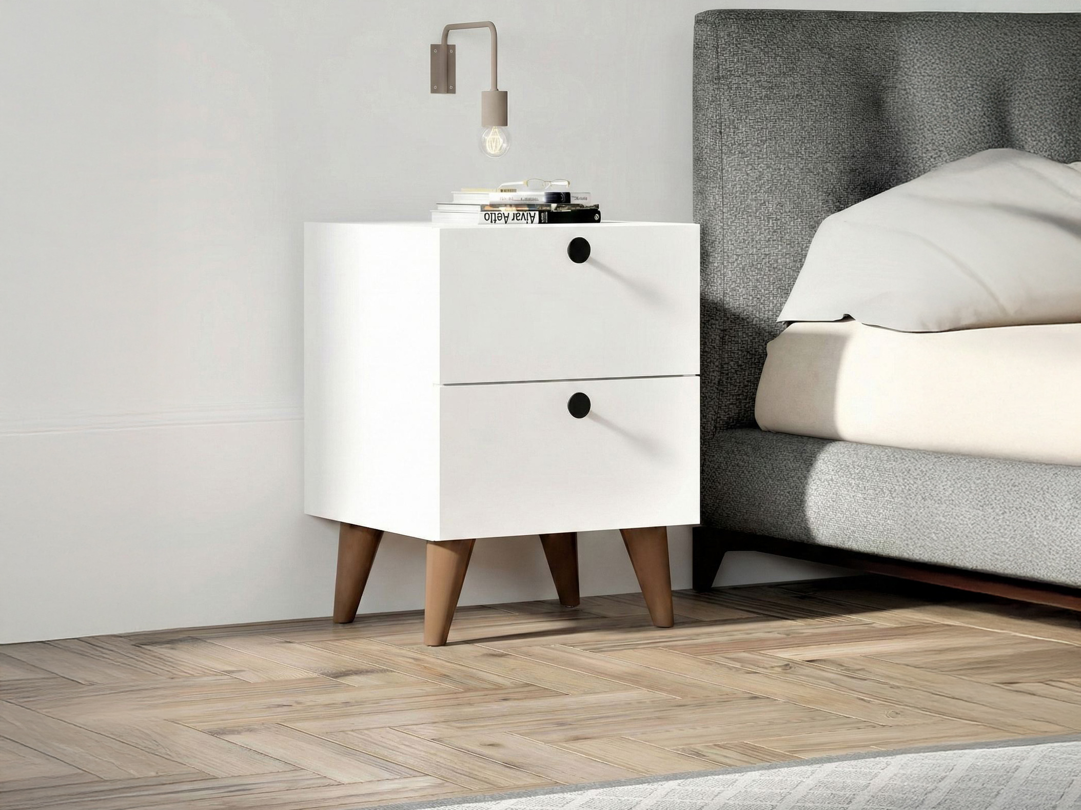 Noćni ormarić Kailua 2594 (Belo)
