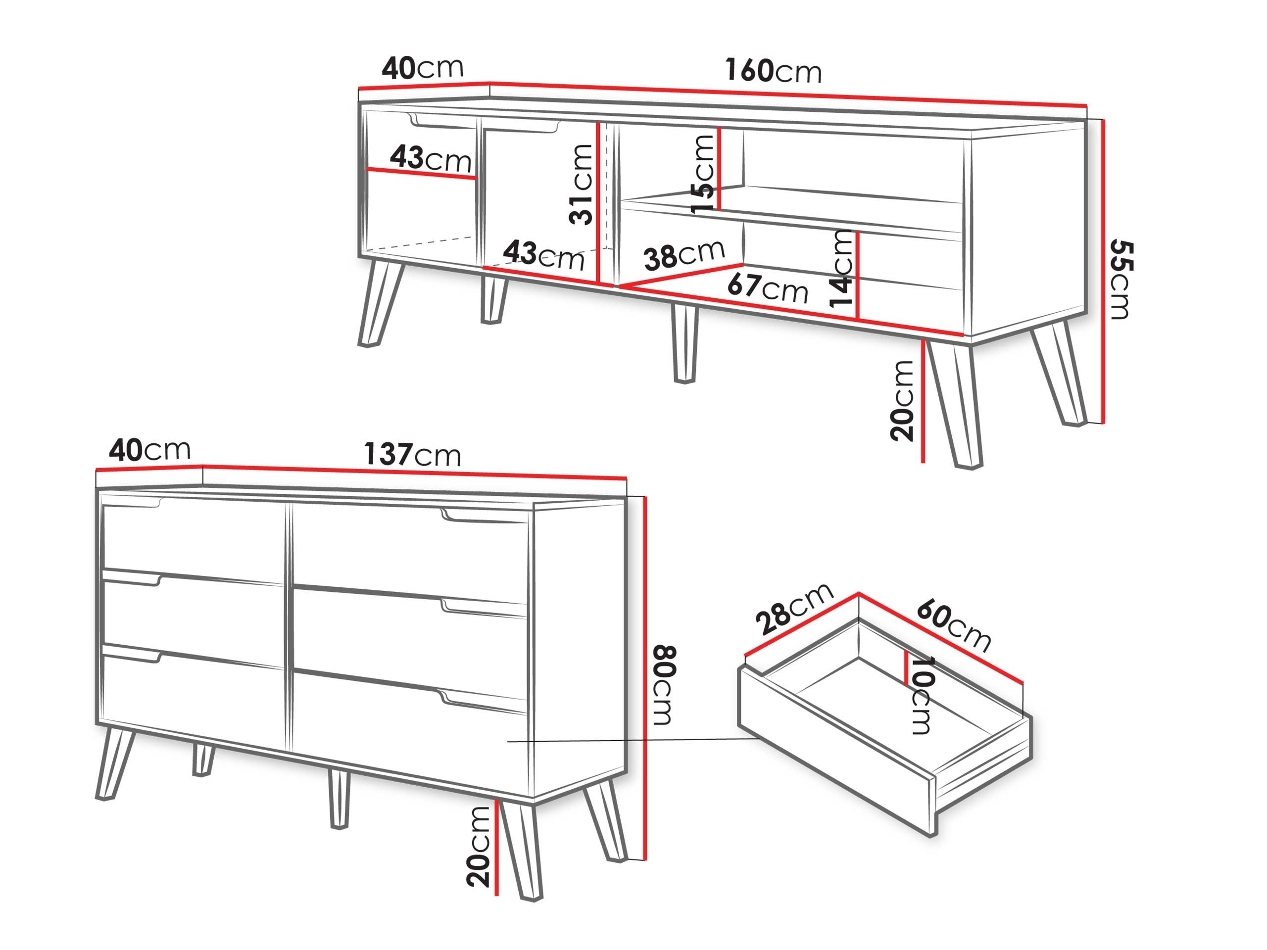 Set za dnevnu sobu Otis II (Kašmir)