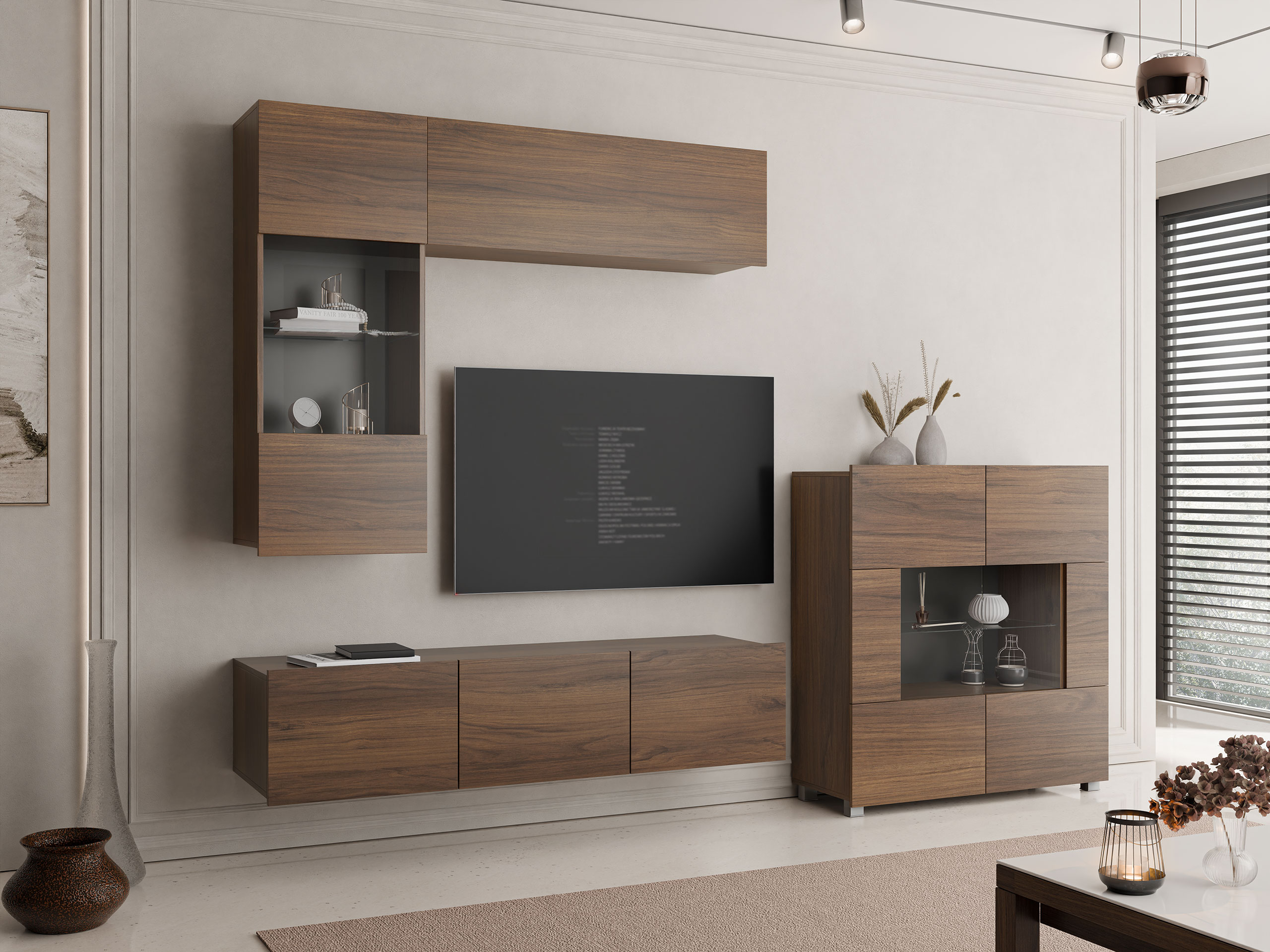 Set za dnevnu sobu Remus III (Orah)