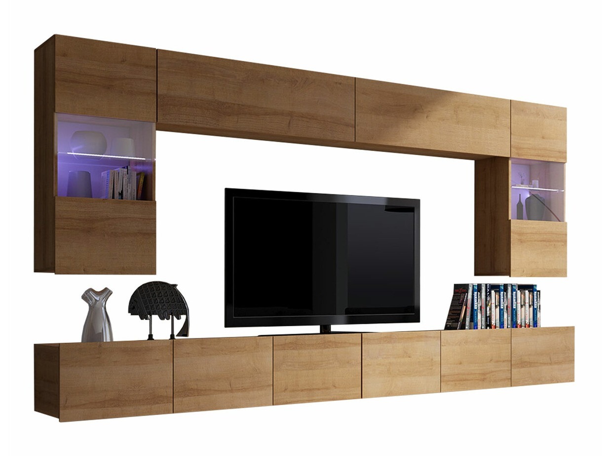 Set za dnevnu sobu Remus I (Zlatni hrast)