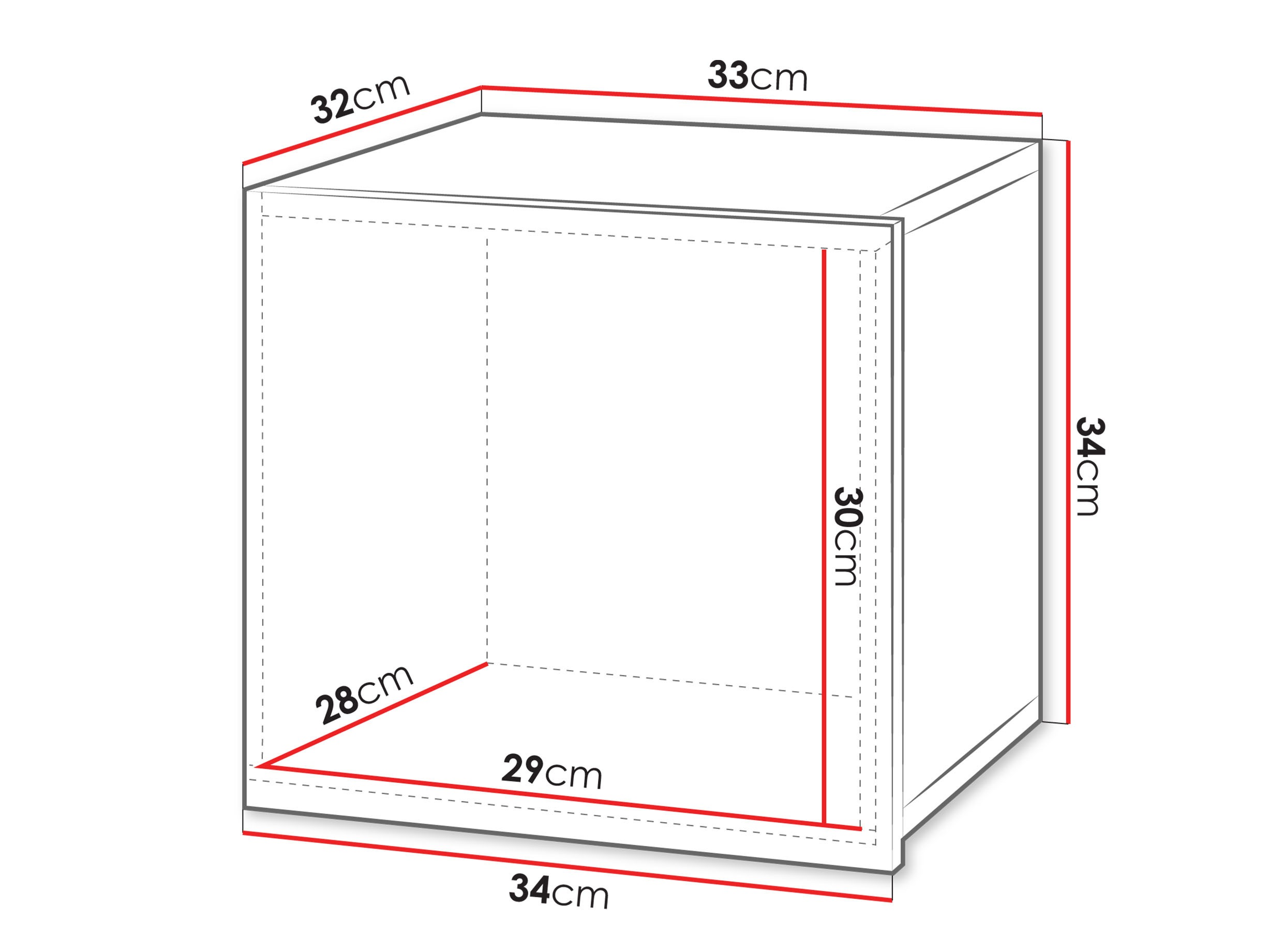 Zidni ormarić Remus II (Crno + Sjajno crna)