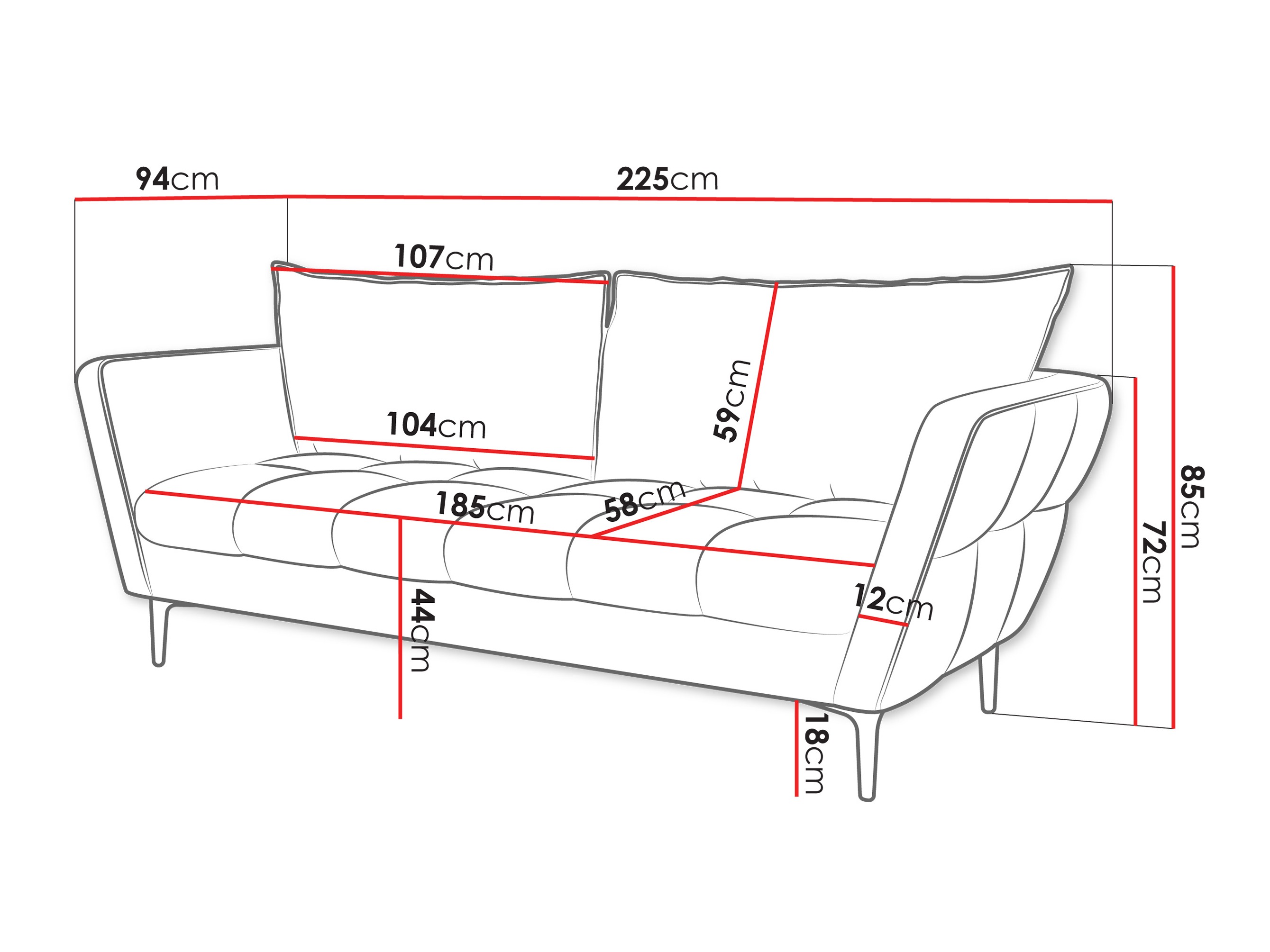 Sofa TrendyNest Villis (Aphrodite 21)