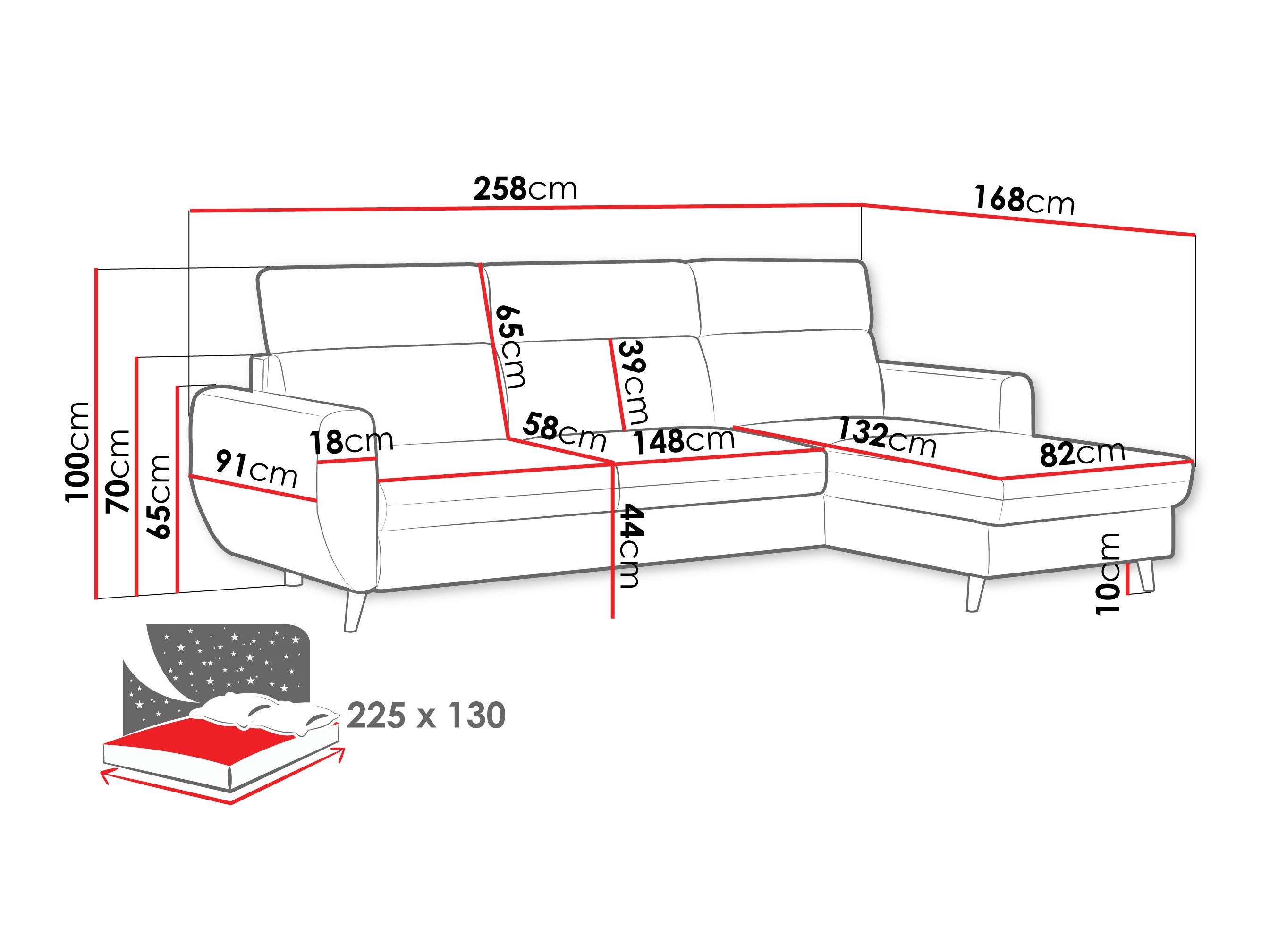 Ugaona garnitura Temple 132 (Cruz 35)