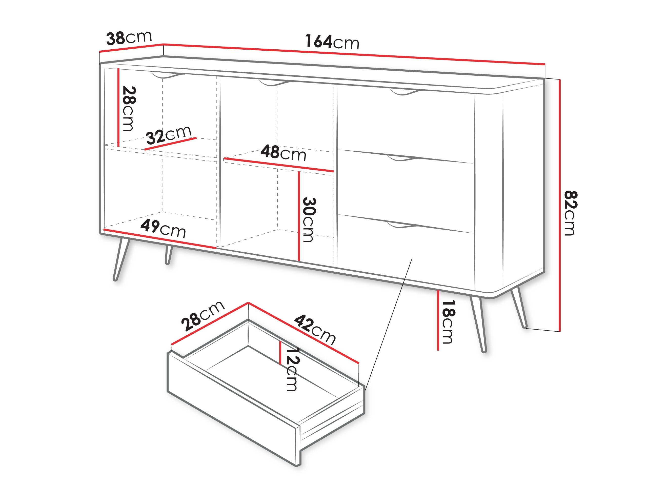 Komoda Ioca I (Bež)