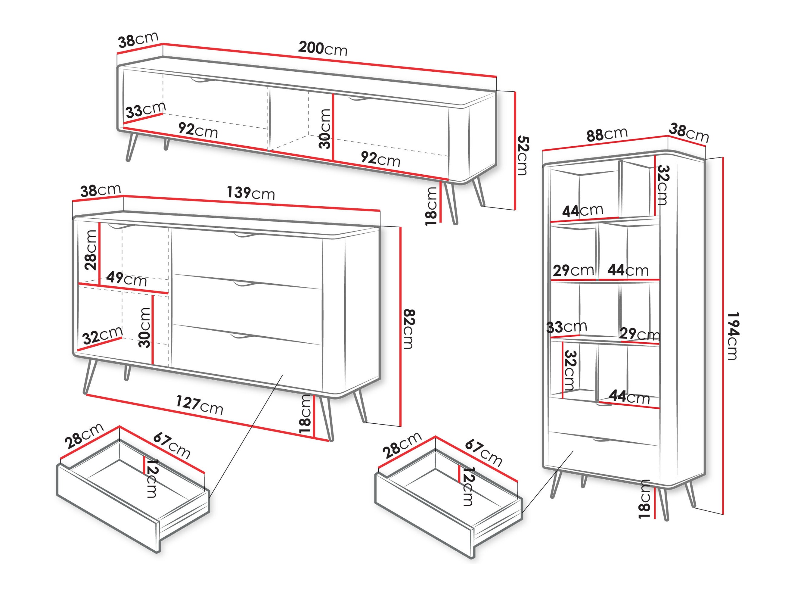 Set za dnevnu sobu Ioca I (Bež)