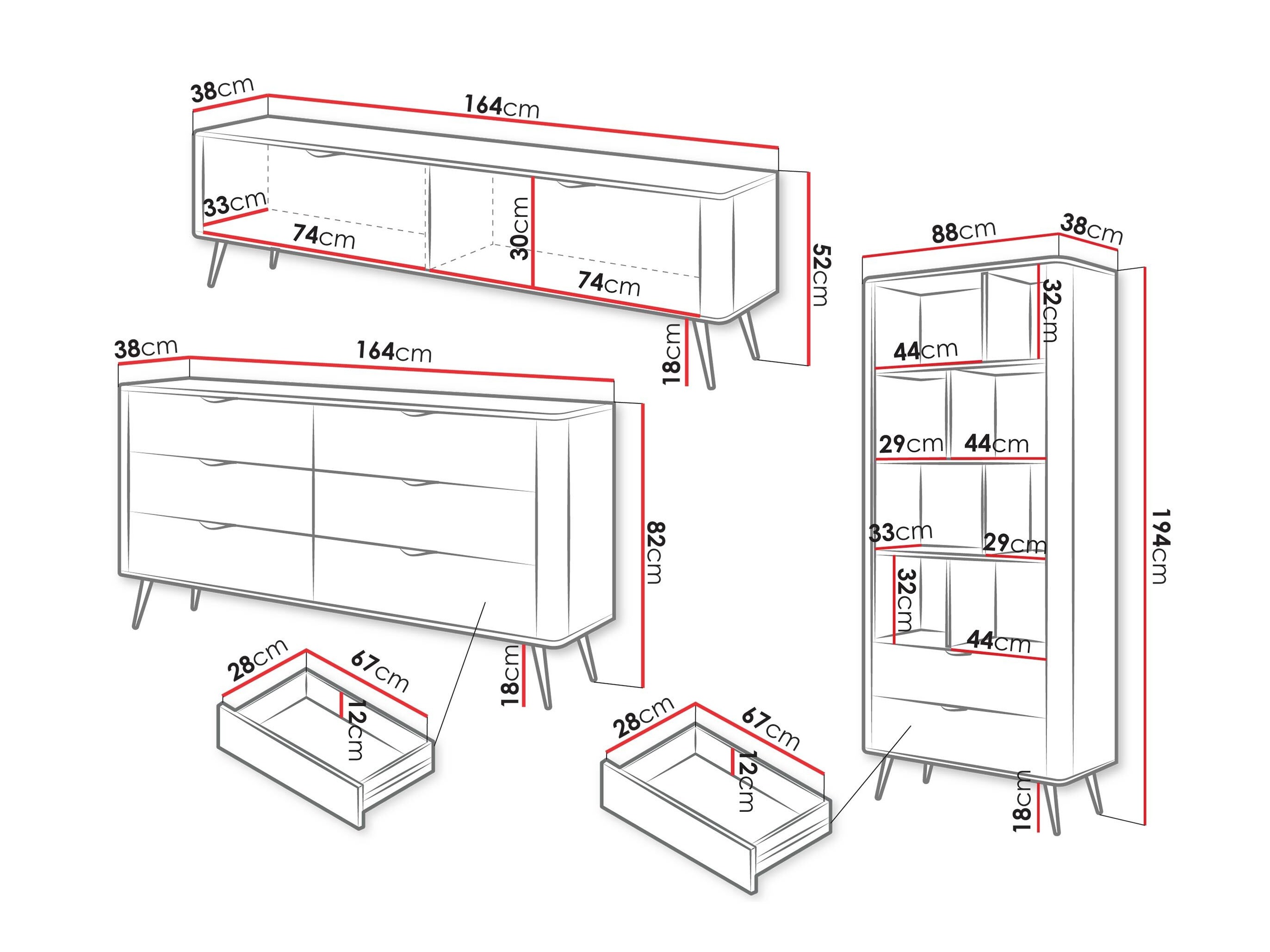 Set za dnevnu sobu Ioca II (Bež)
