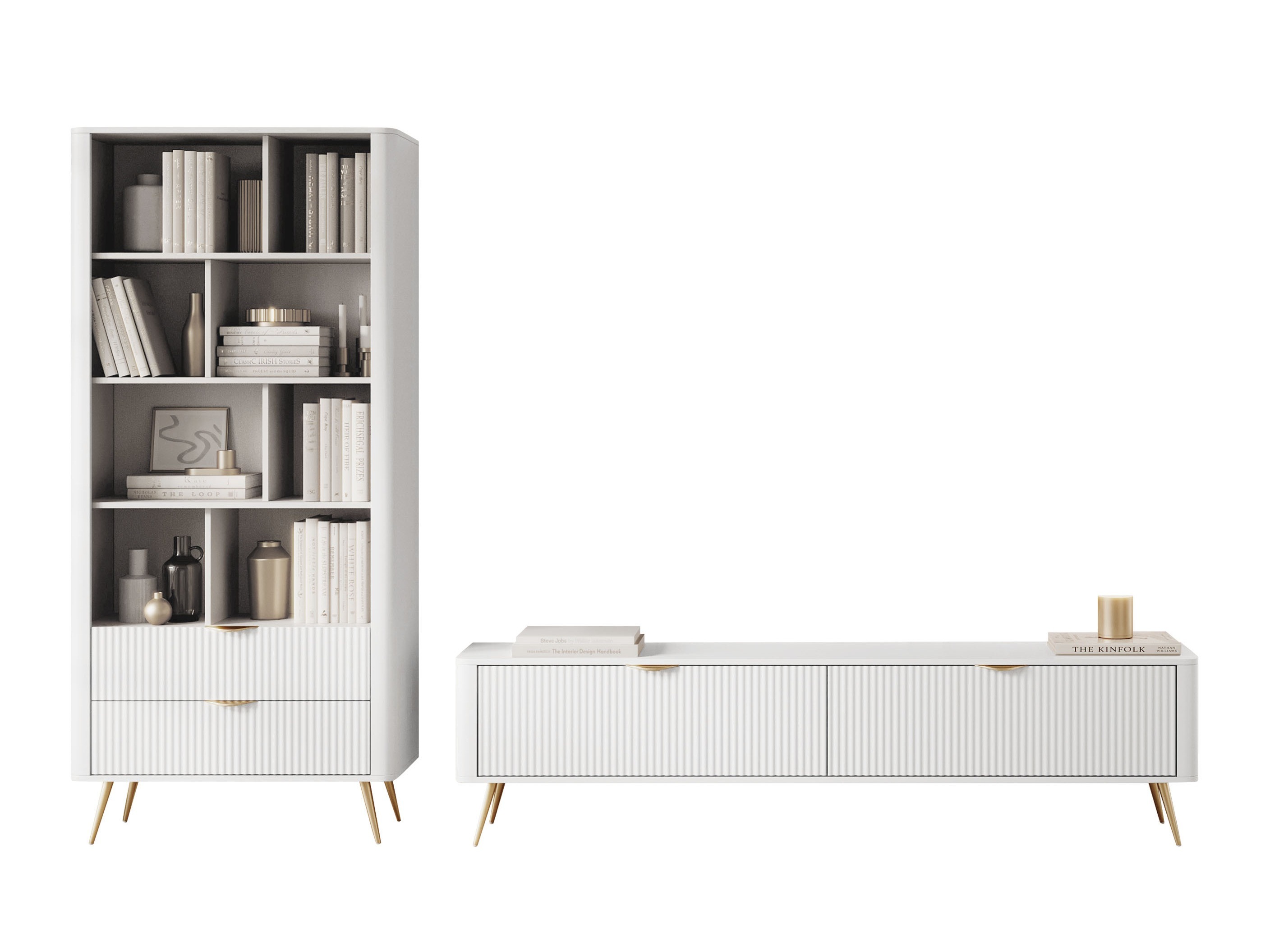 Set za dnevnu sobu Versoe 107 (Belo)