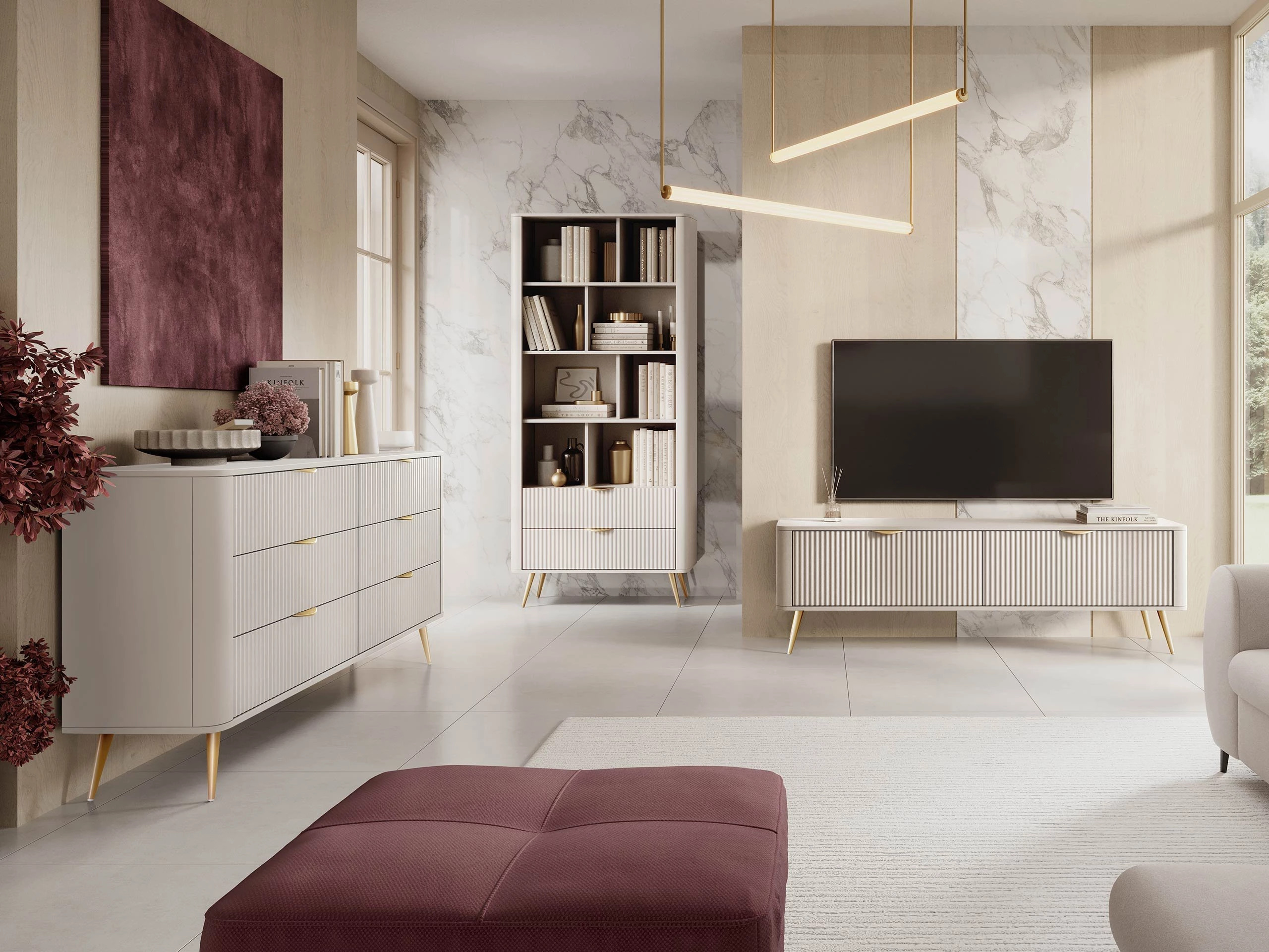 Set za dnevnu sobu Versoe 109 (Bež)