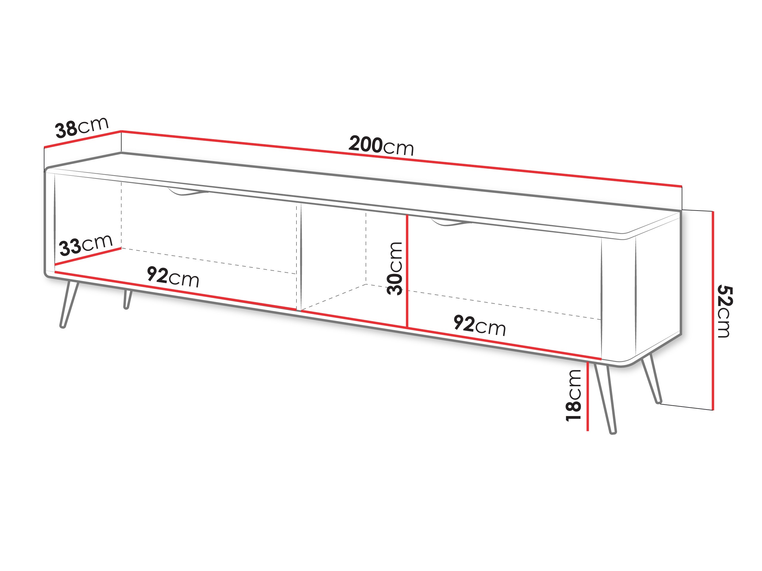 TV komoda Ioca I (Bež)