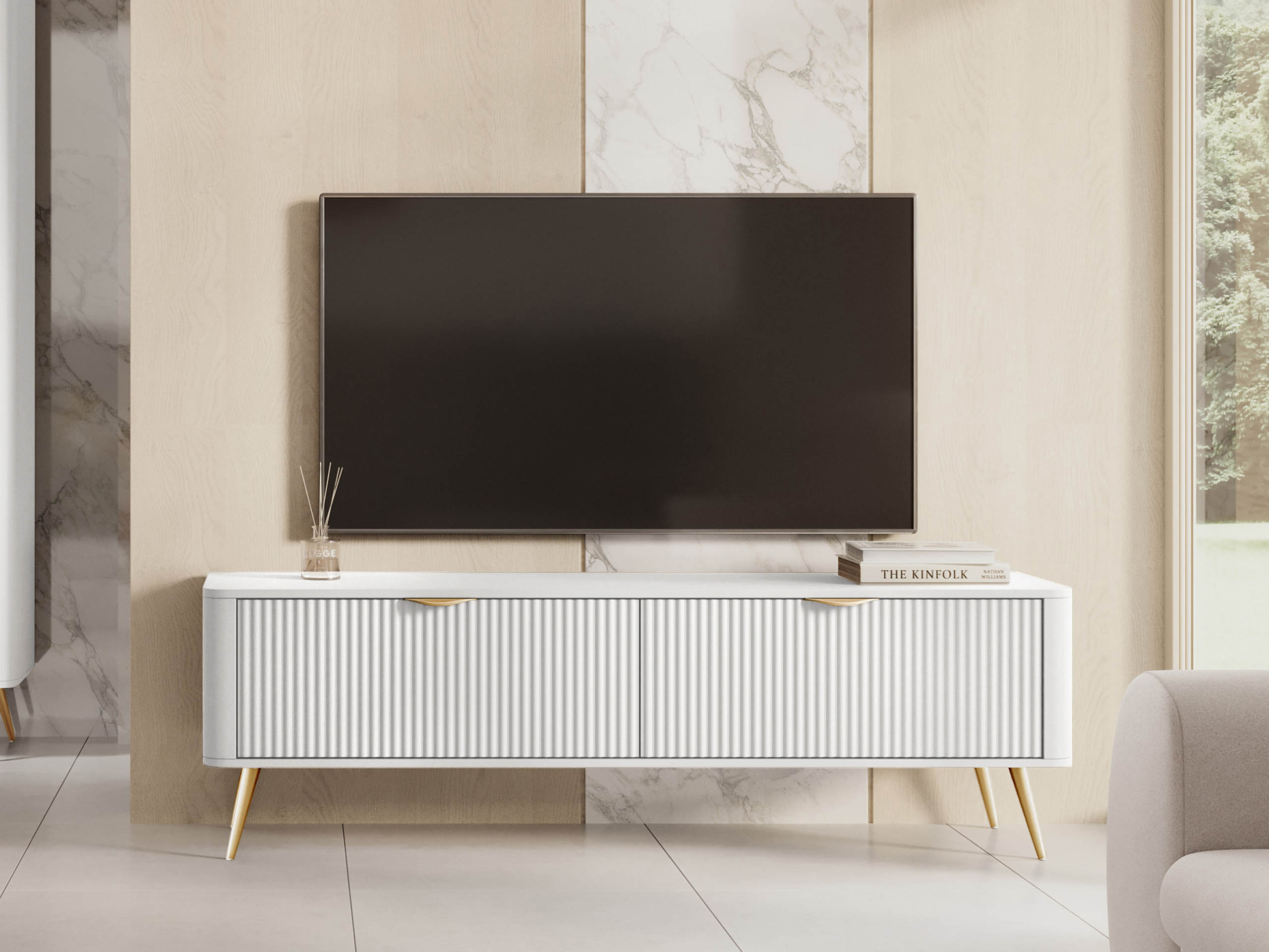 TV komoda Lectum (Belo)