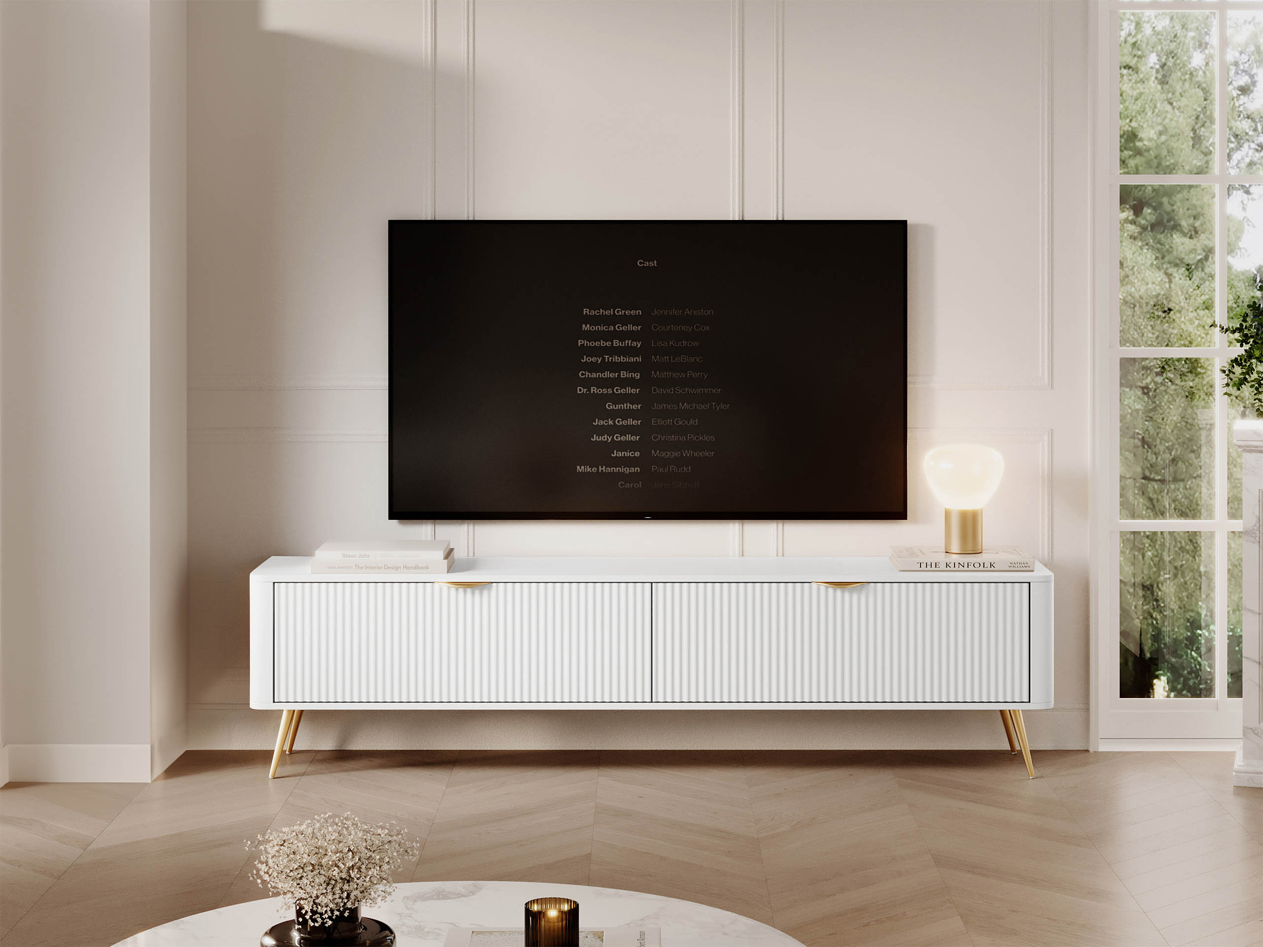 TV komoda Lectum I (Belo)