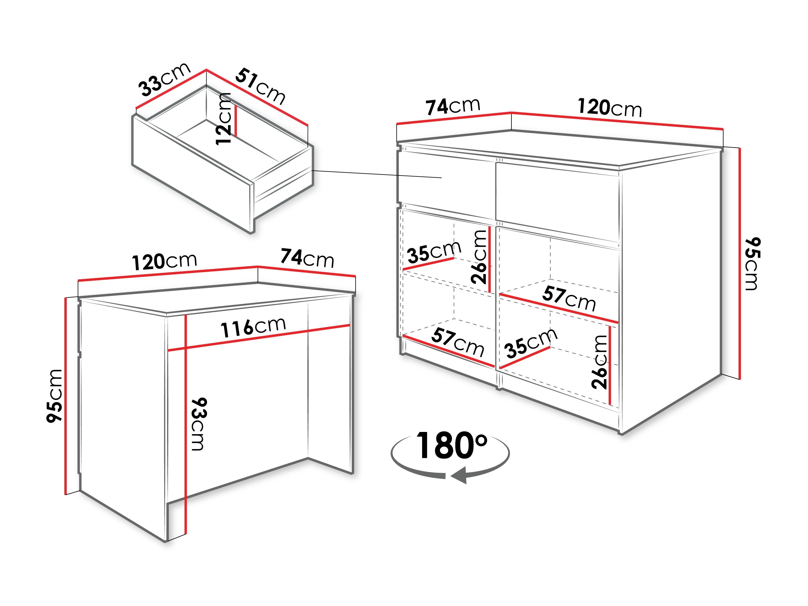 Кухињско острво Comfivo Cantal (Belo)